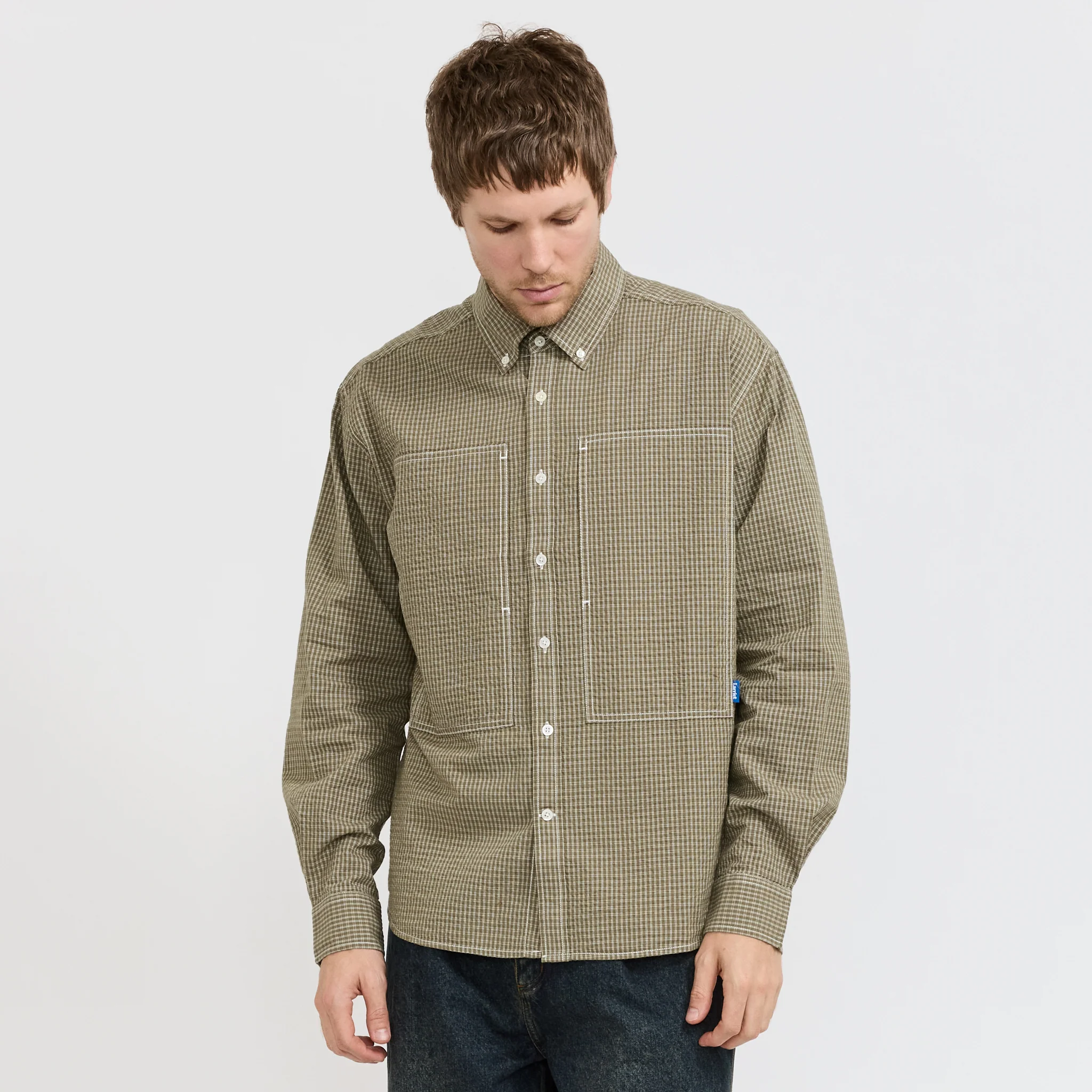 Grant Shirt Green Check - Image 8