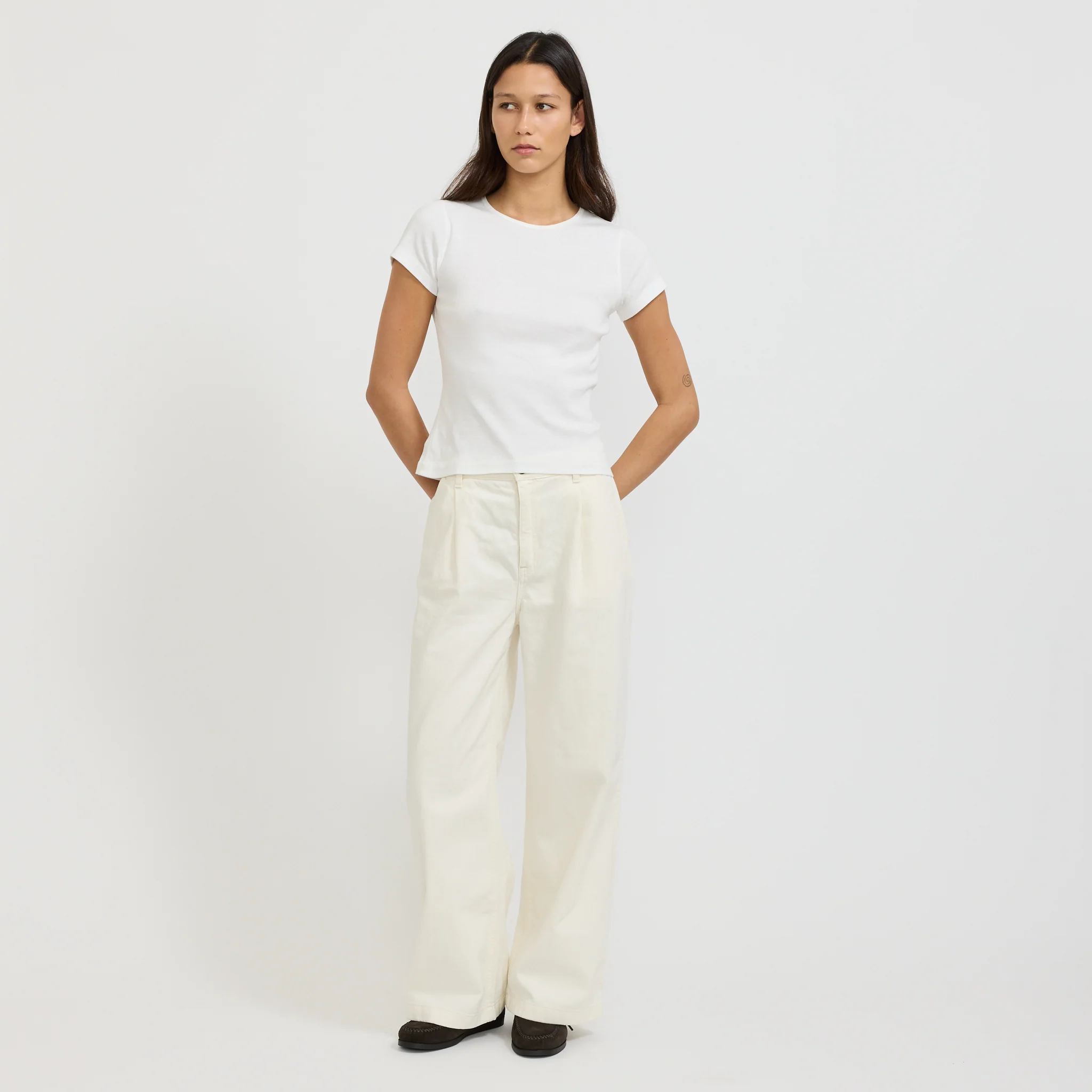 Gullan Workwear Pants Ivory - Image 2
