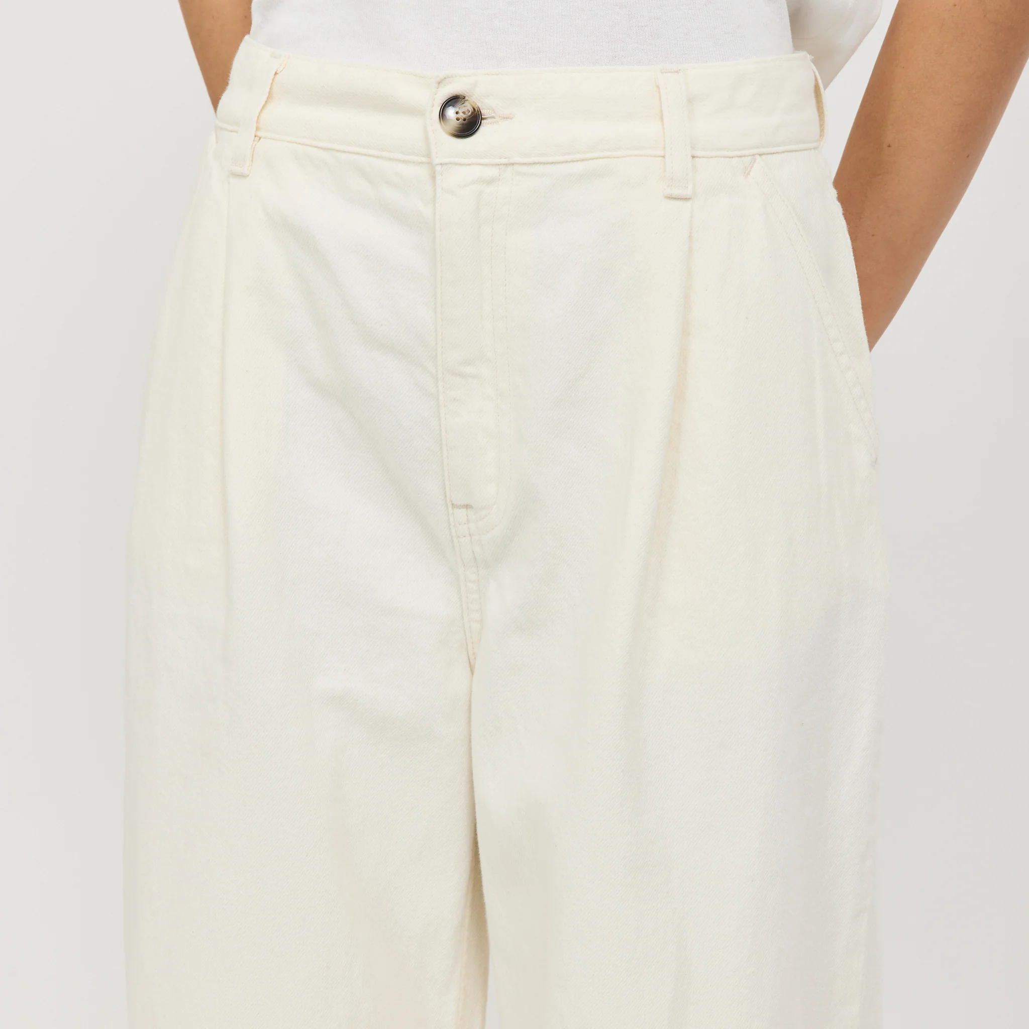 Gullan Workwear Pants Ivory - Image 5
