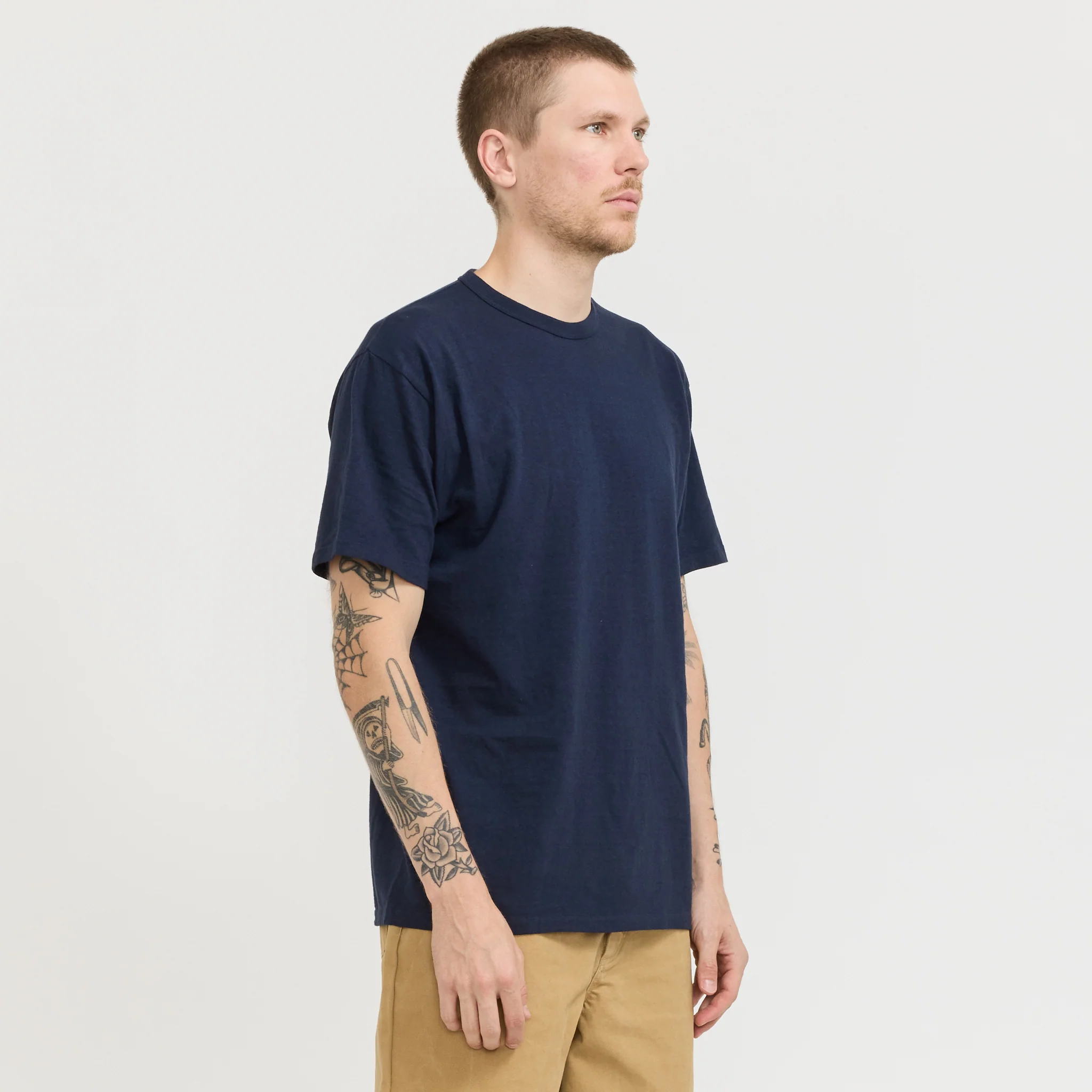 Haleiwa SS T-Shirt Dark Navy - Image 3