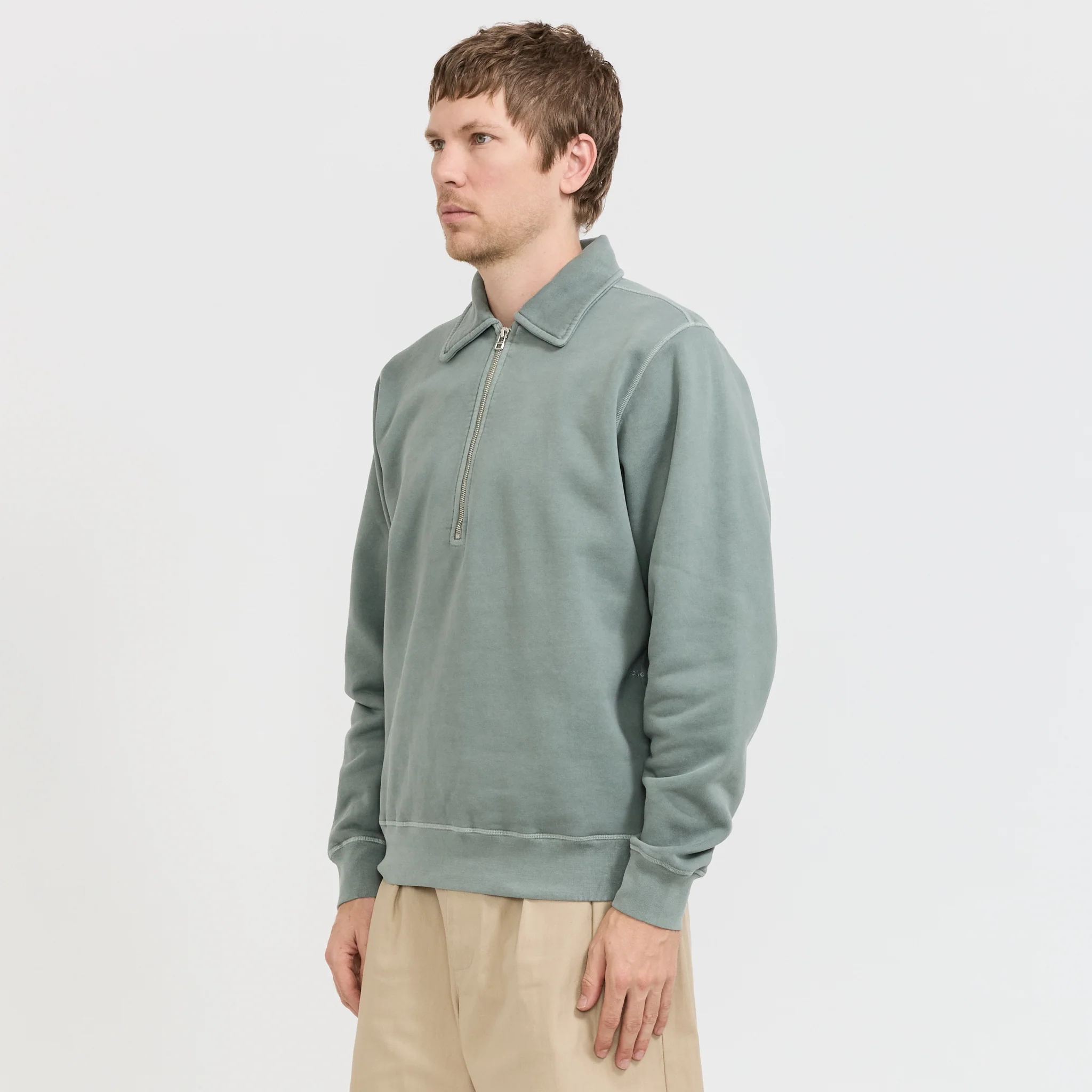 Halfzip Sweat Agave Green - Image 9