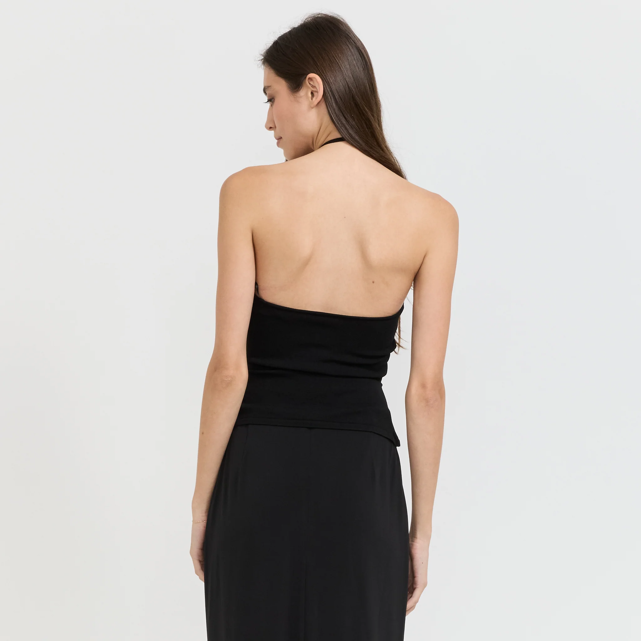 Halter Hardware Top Black Knitwear - Image 4