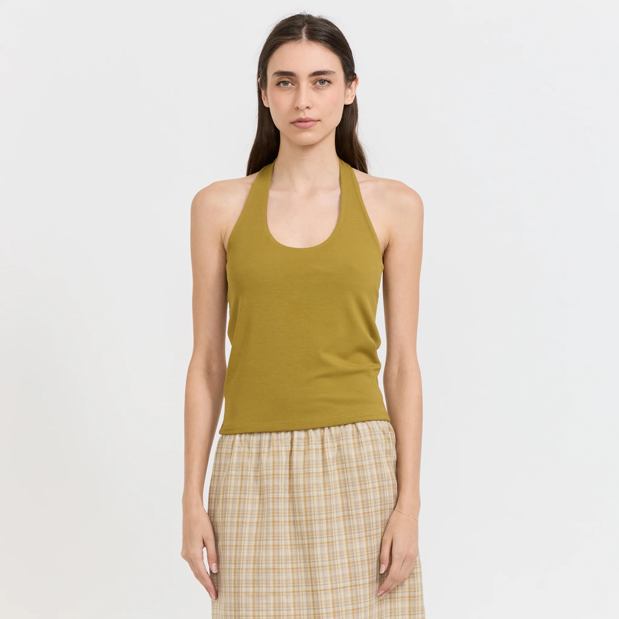 Halter Top Mustard