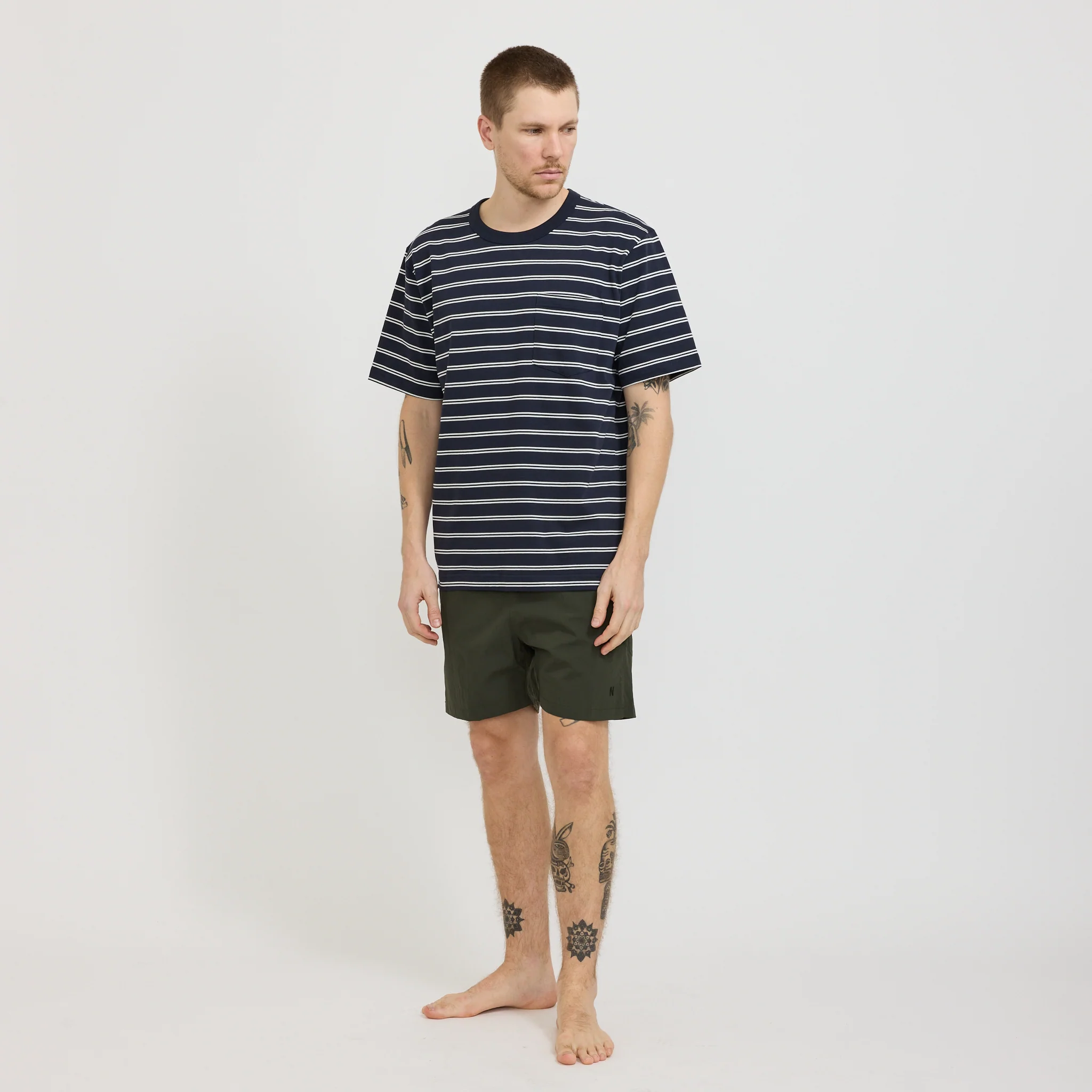 Hauge Recycled Nylon Swimmers Black Olive - Image 2