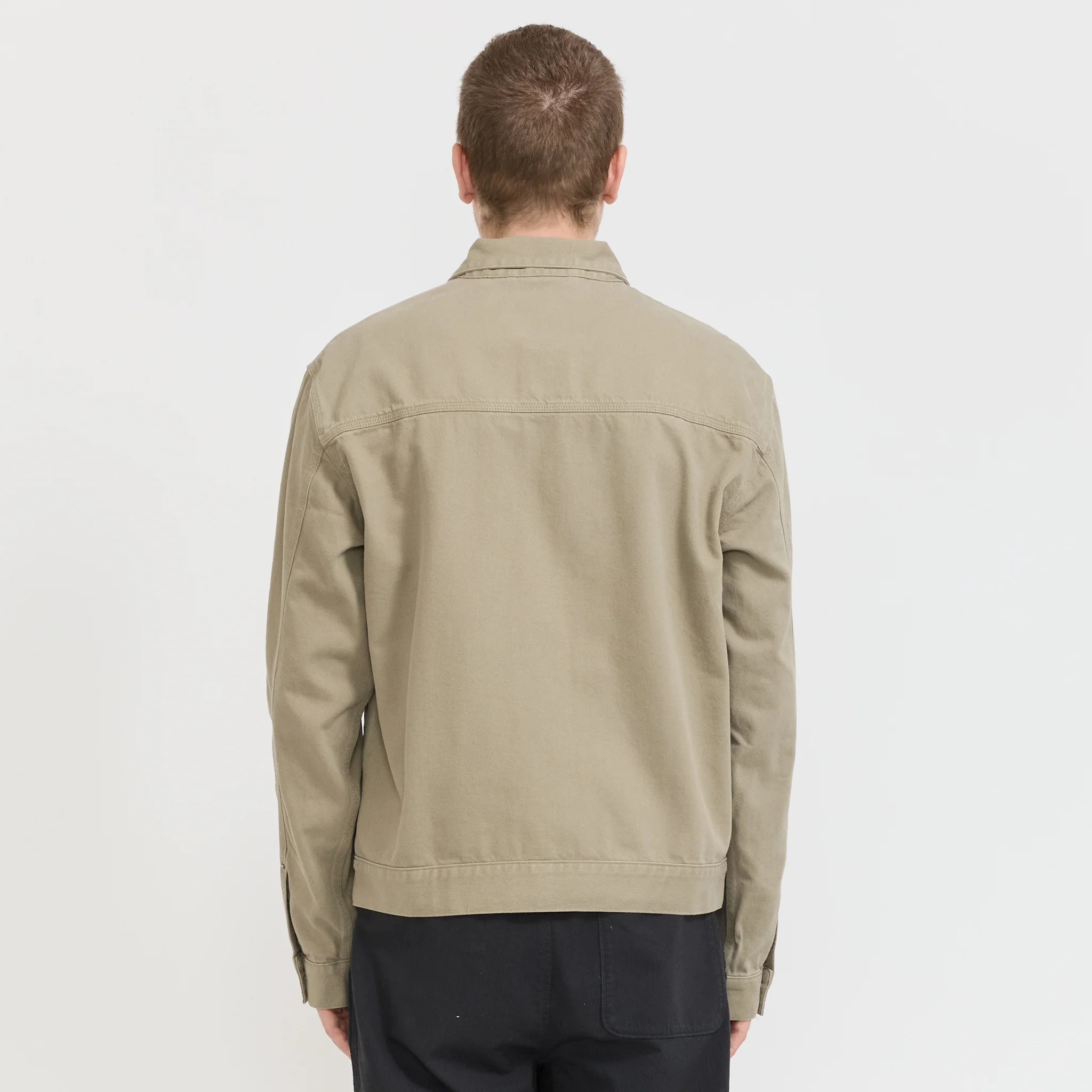 Hazy Twill Jacket Light Taupe - Image 4