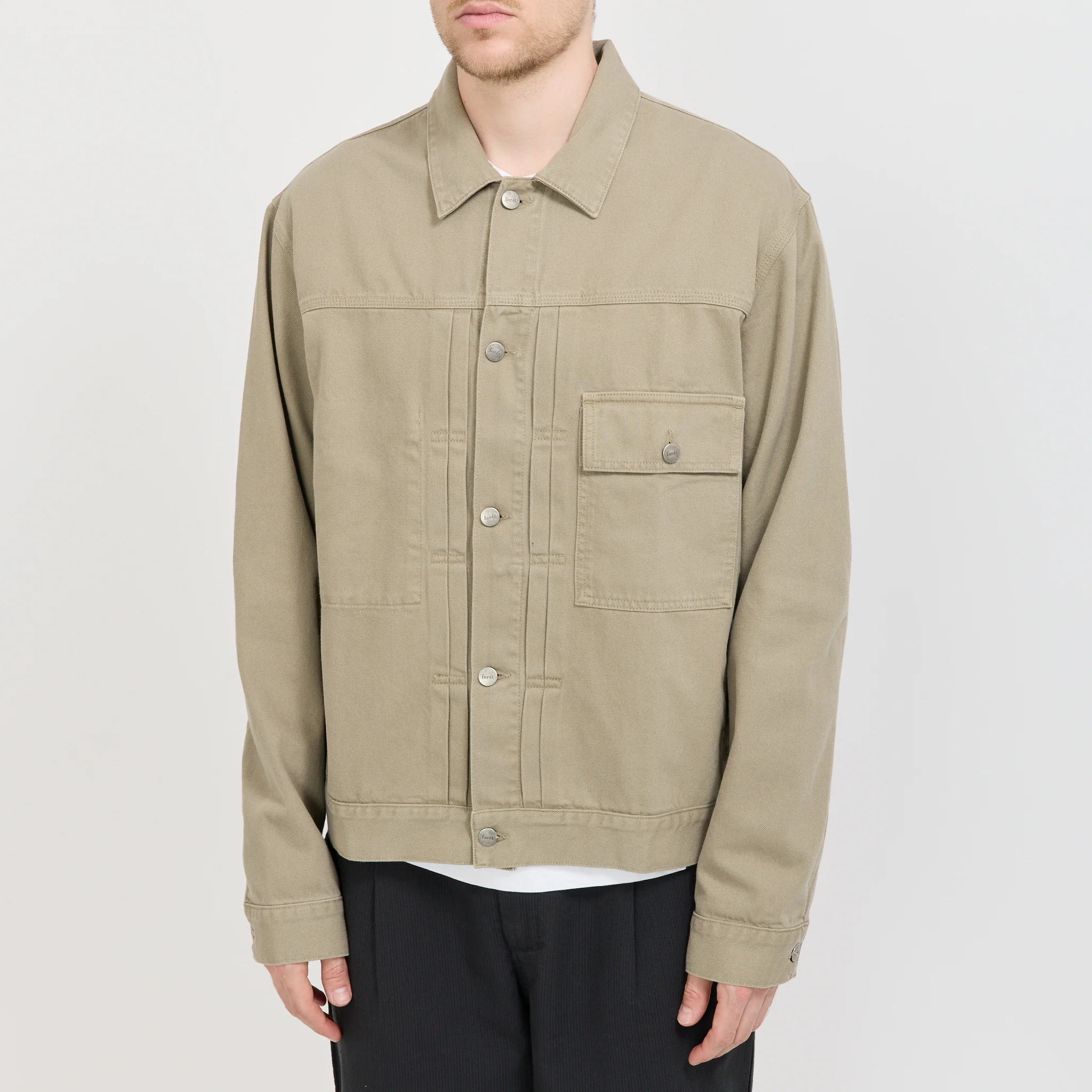 Hazy Twill Jacket Light Taupe - Image 5