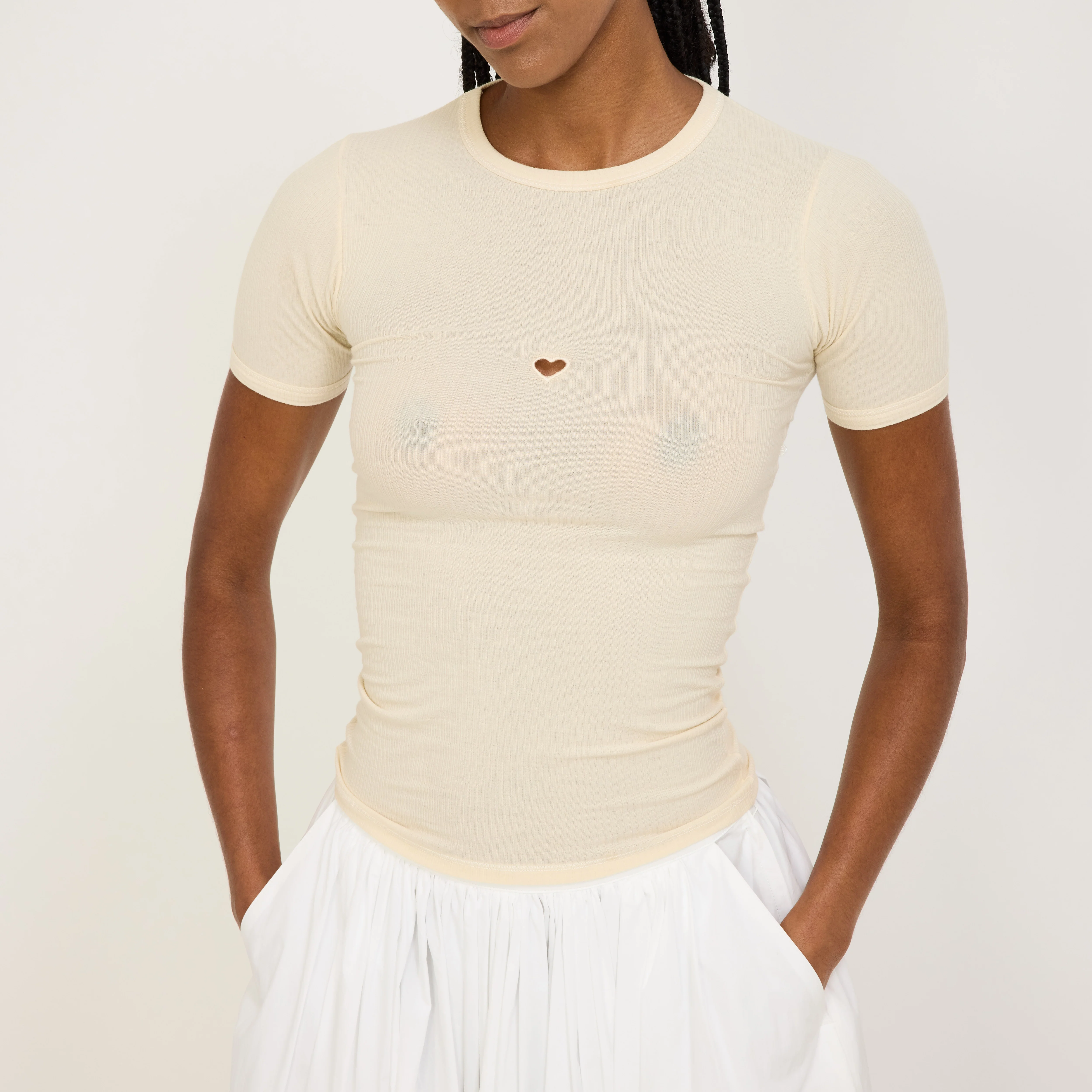 Heart Short Sleeve Undyed - Image 5