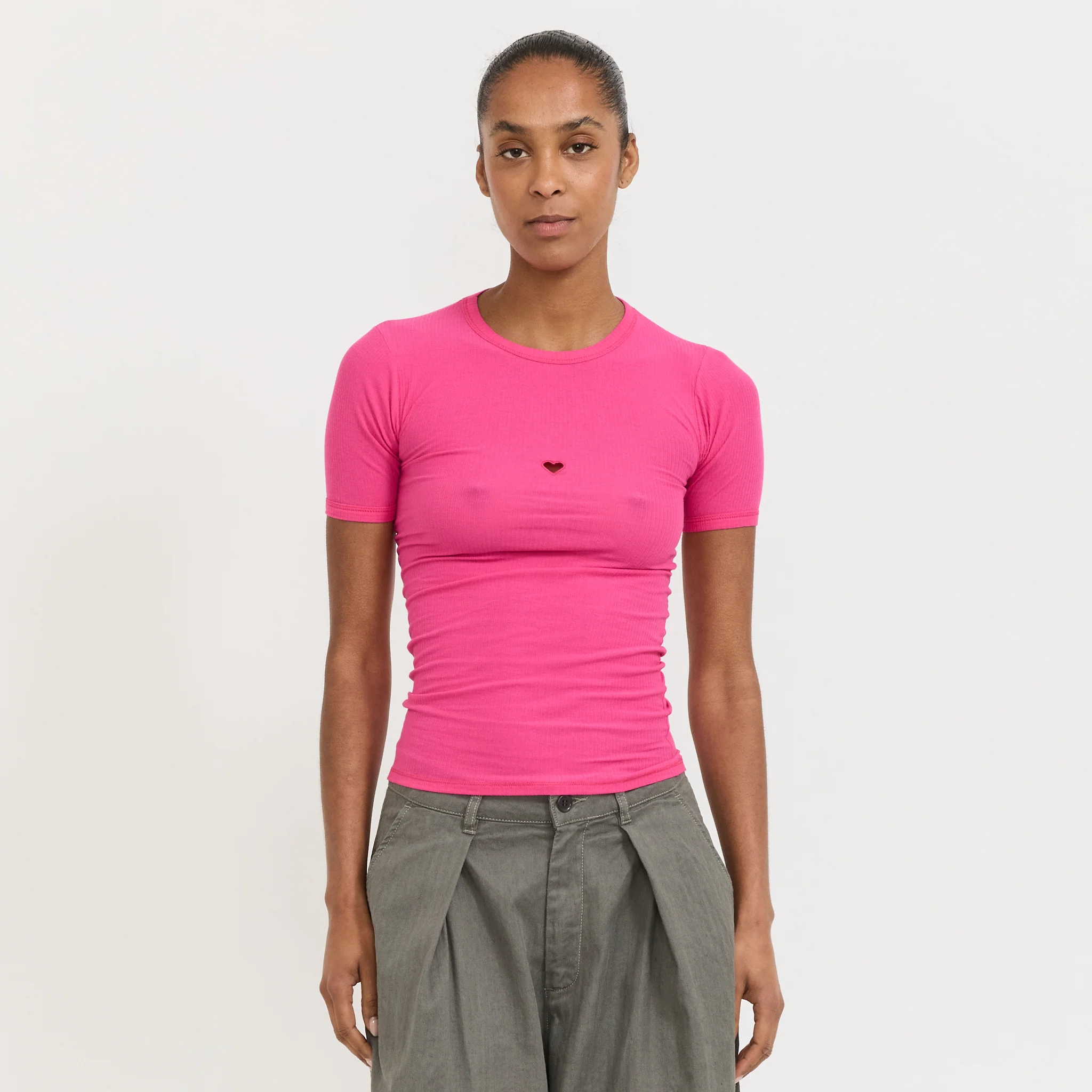 Heart Tee Shirt York Pink
