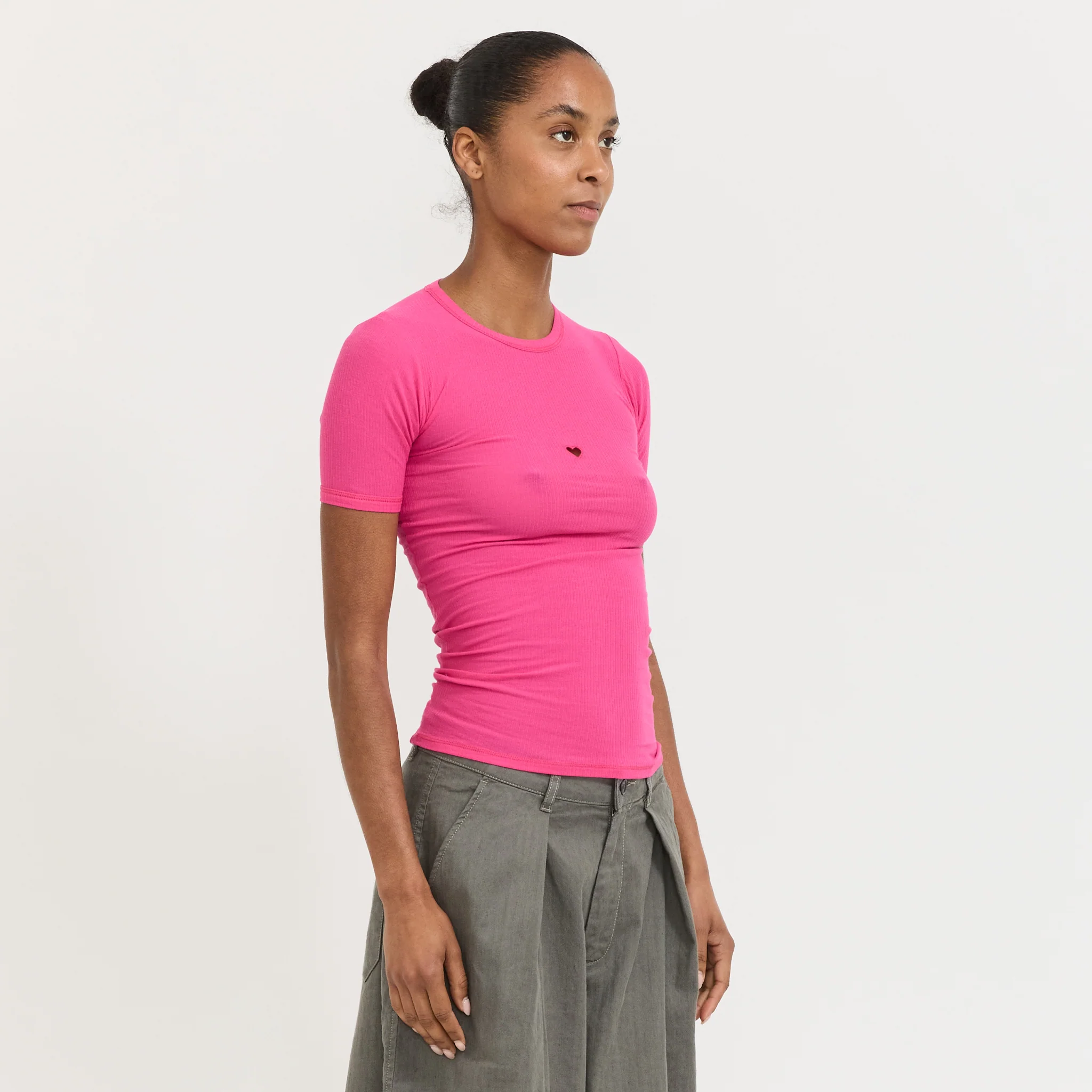 Heart Tee Shirt York Pink - Image 3