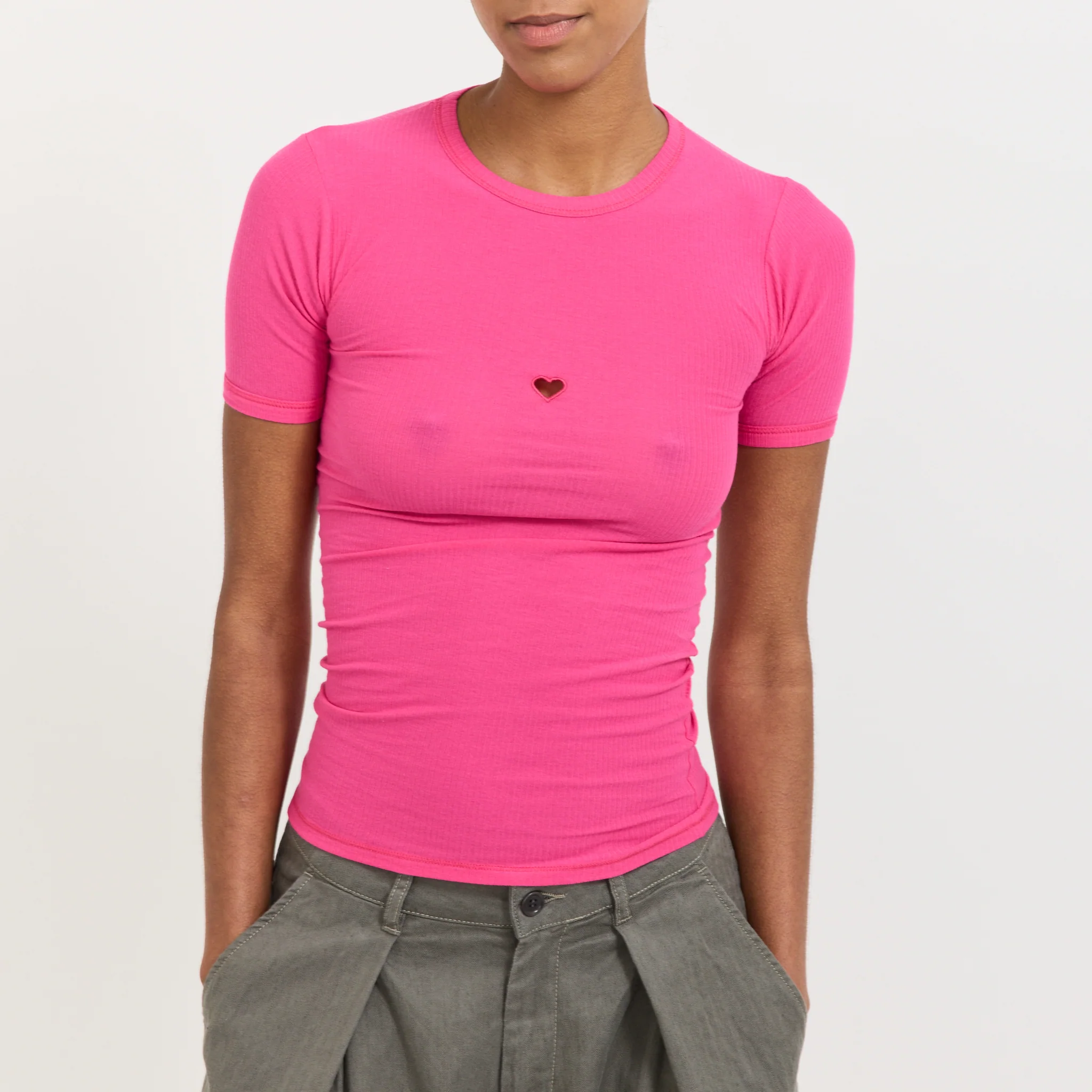 Heart Tee Shirt York Pink - Image 4