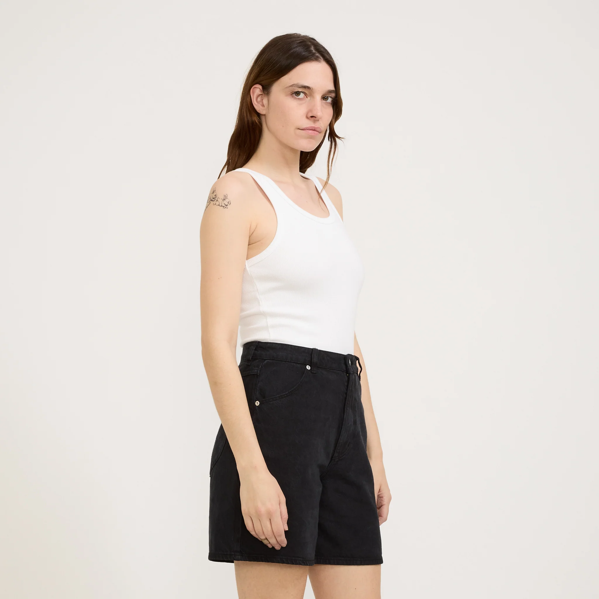 Heavy Rib Toni Tank Vintage White - Image 3