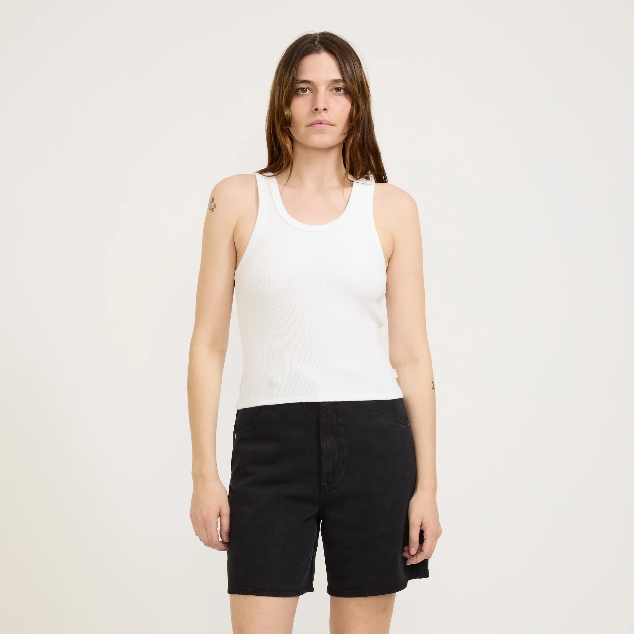 Heavy Rib Toni Tank Vintage White - Image 5
