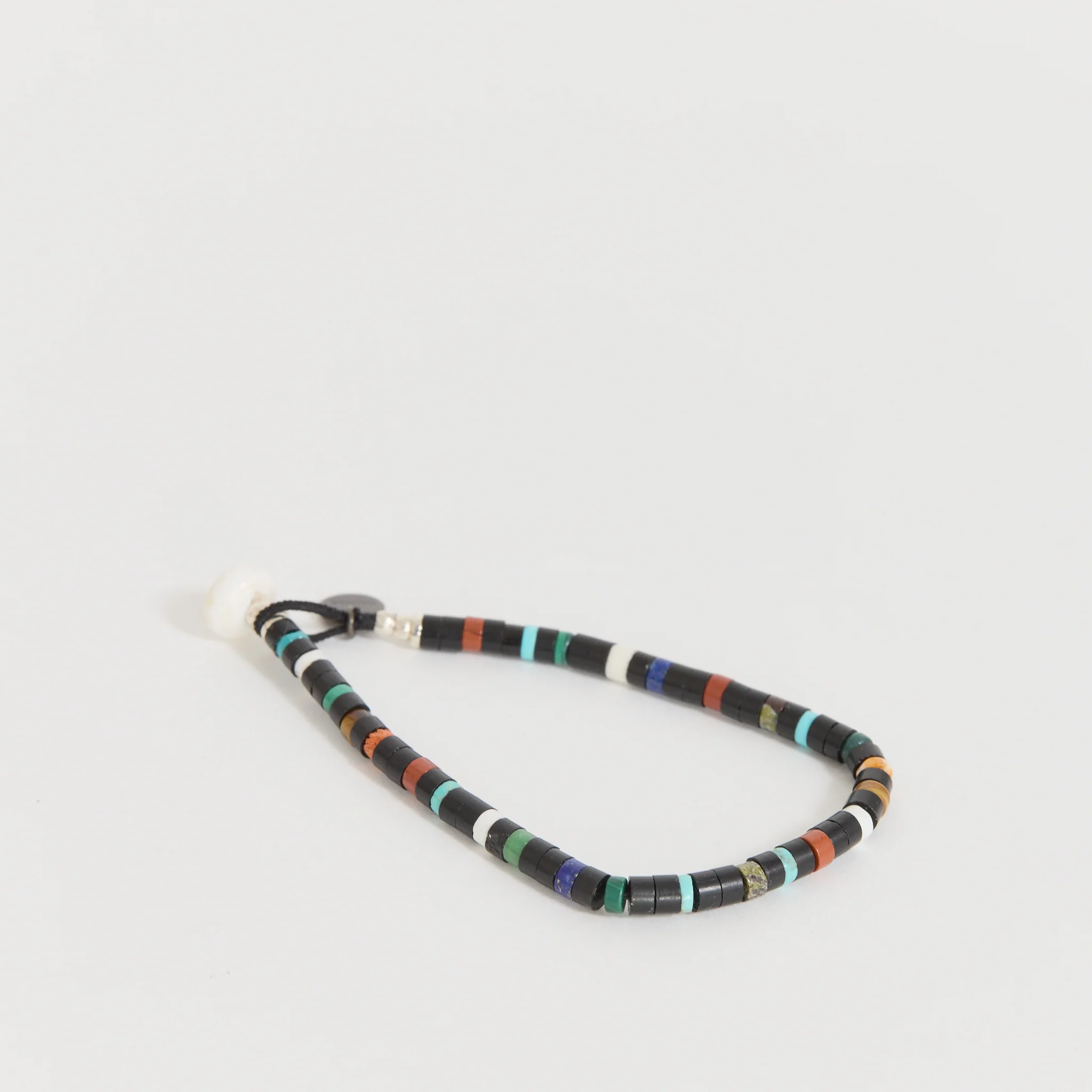 Heishi Beads Bracelet Jet Multi