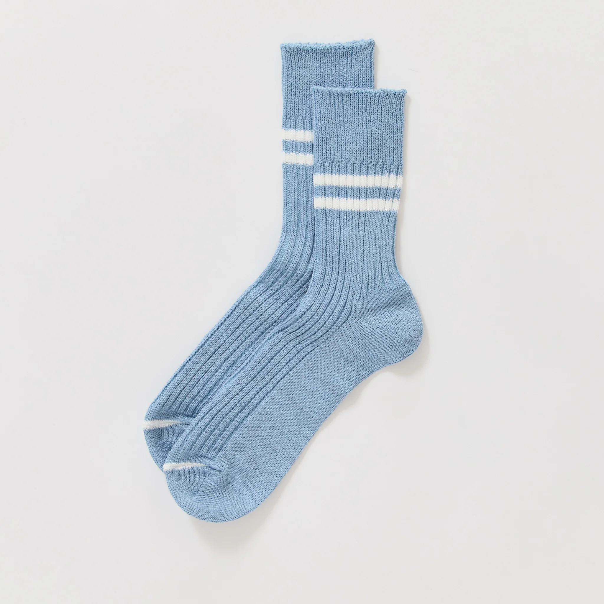 Stripe Socks Morning Blue/White