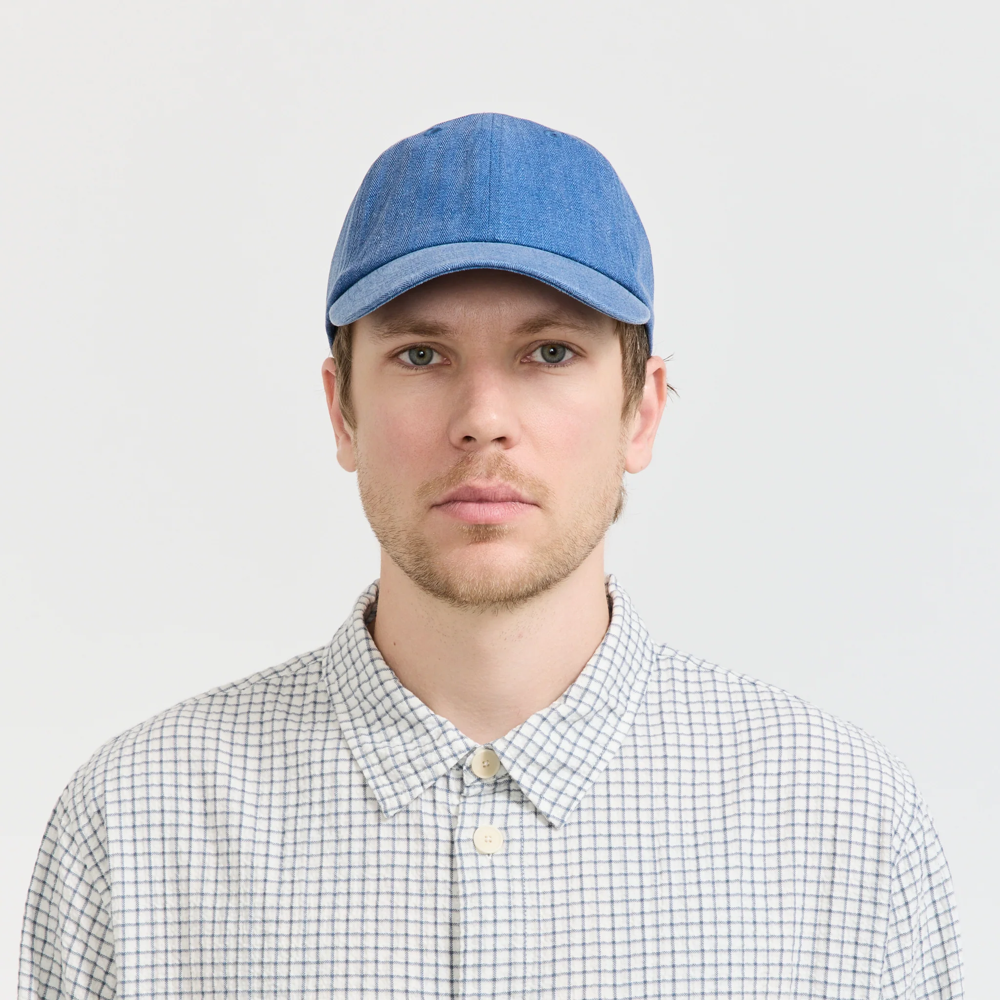 Herringbone Cap Bright Blue