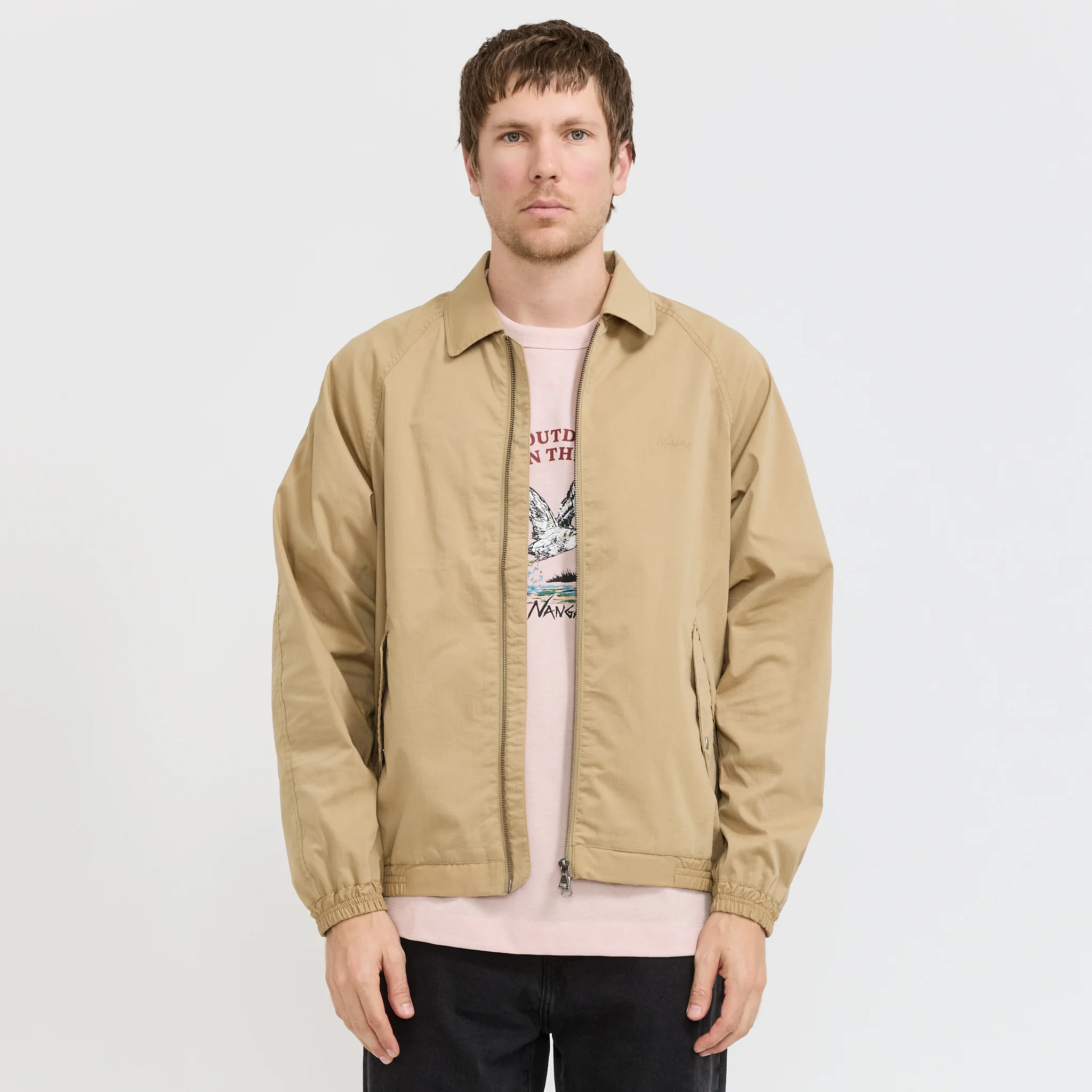 Hinoc Ripstop Drizzler Jacket Beige - Image 10