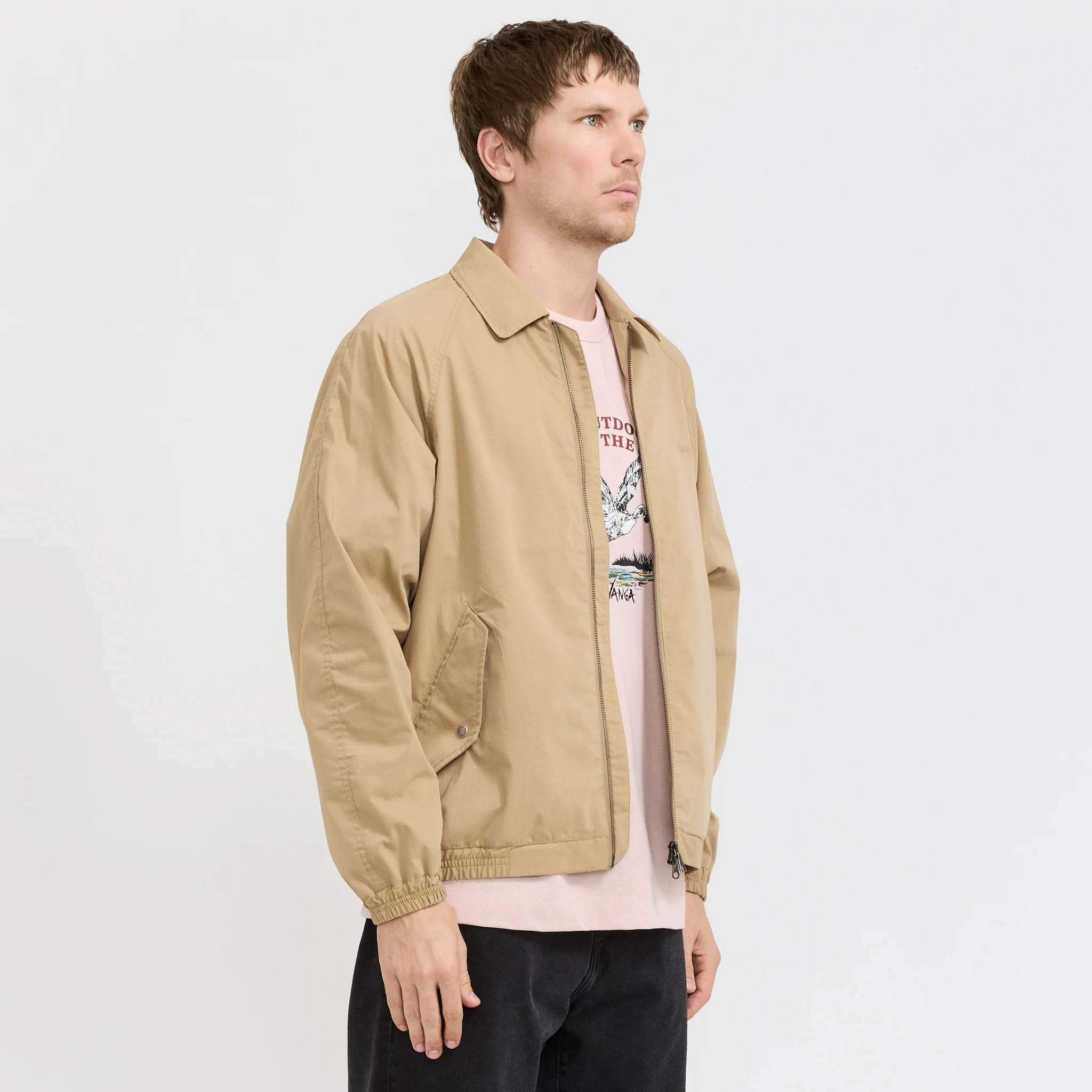 Hinoc Ripstop Drizzler Jacket Beige - Image 3