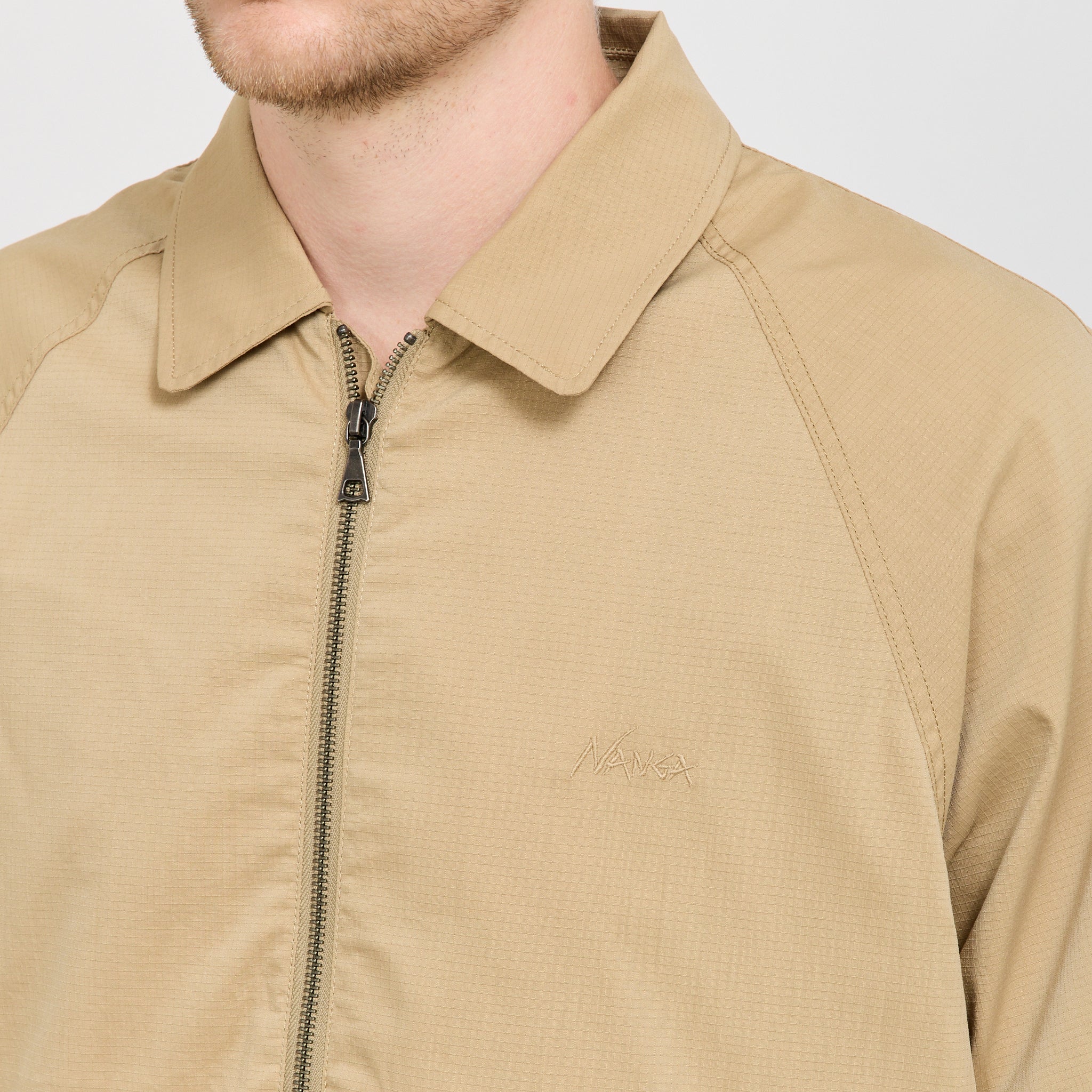 Hinoc Ripstop Drizzler Jacket Beige - Image 7