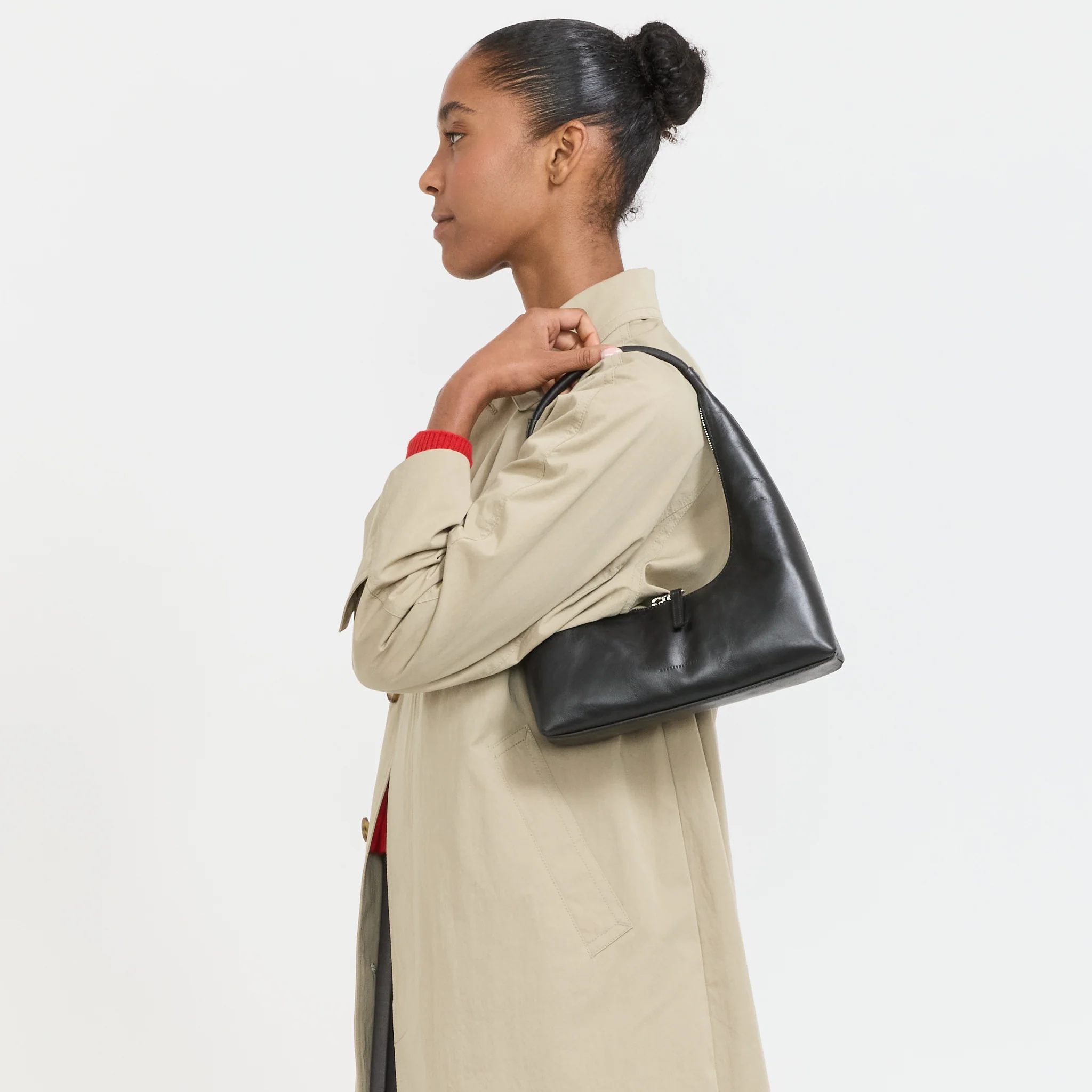 Hobo Shoulder Black Pull-Up - Image 5