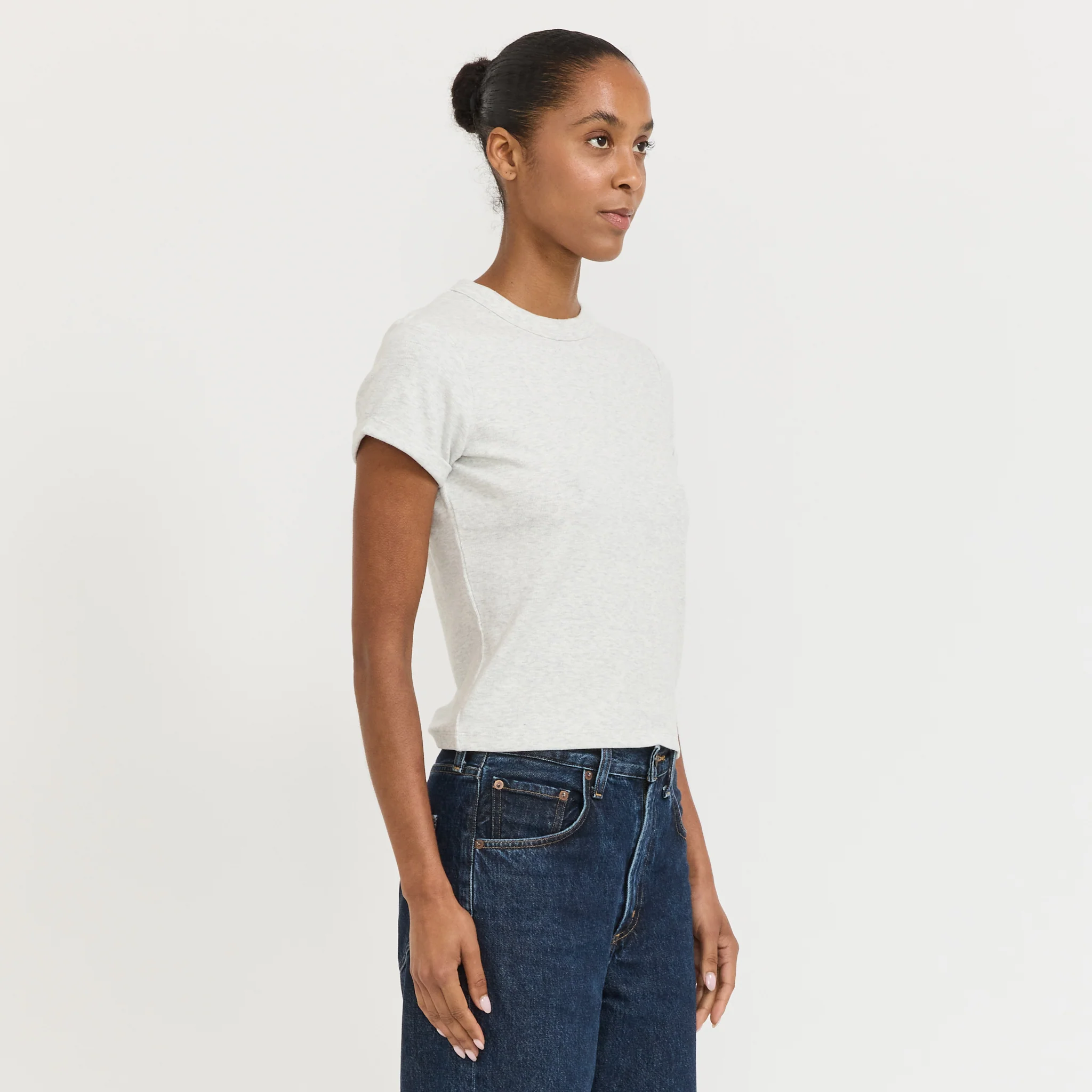 Home Body Tee Grey Marle - Image 3