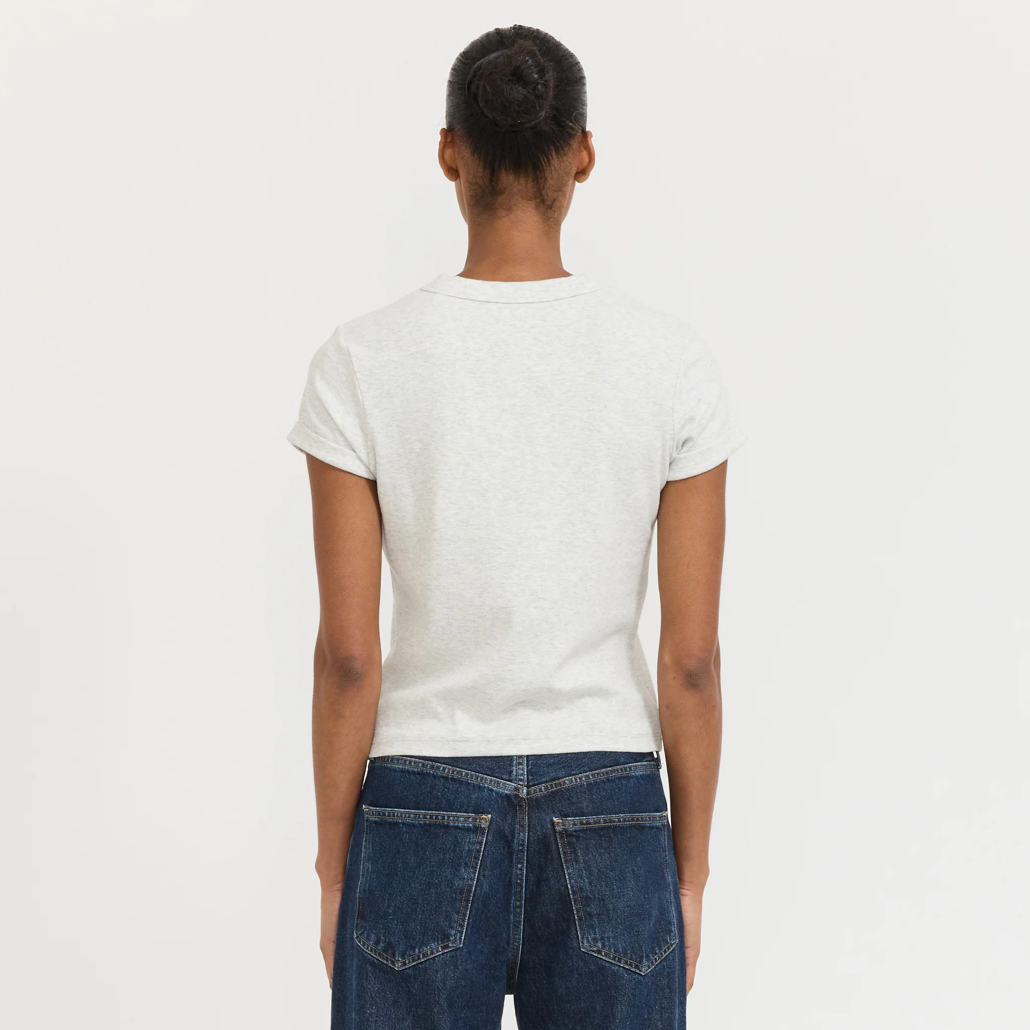 Home Body Tee Grey Marle - Image 4