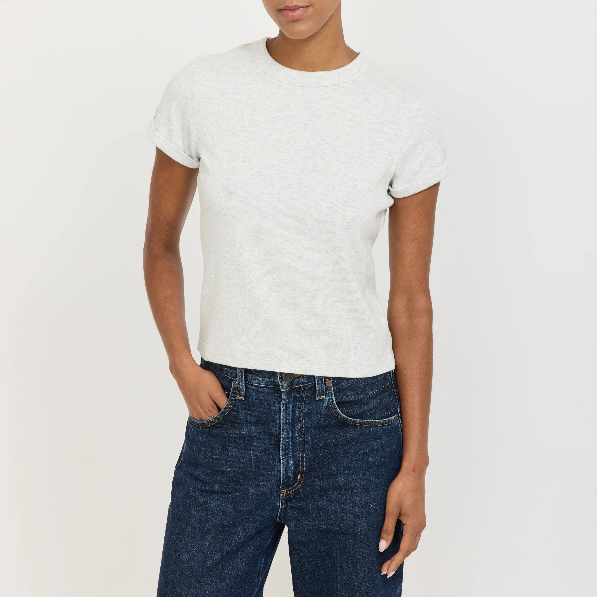 Home Body Tee Grey Marle - Image 5