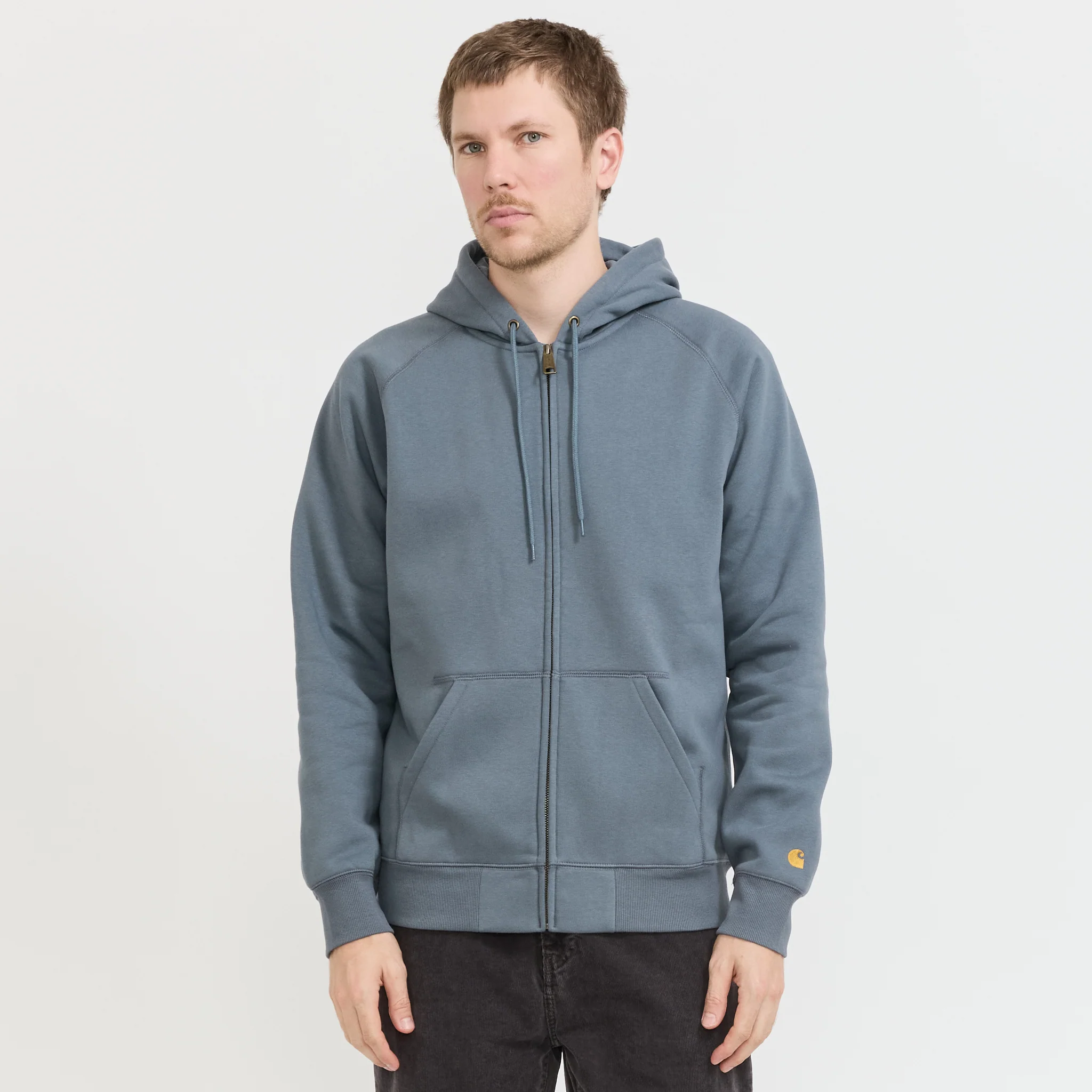 Hooded Chase Jacket Cozy Blue/Gold