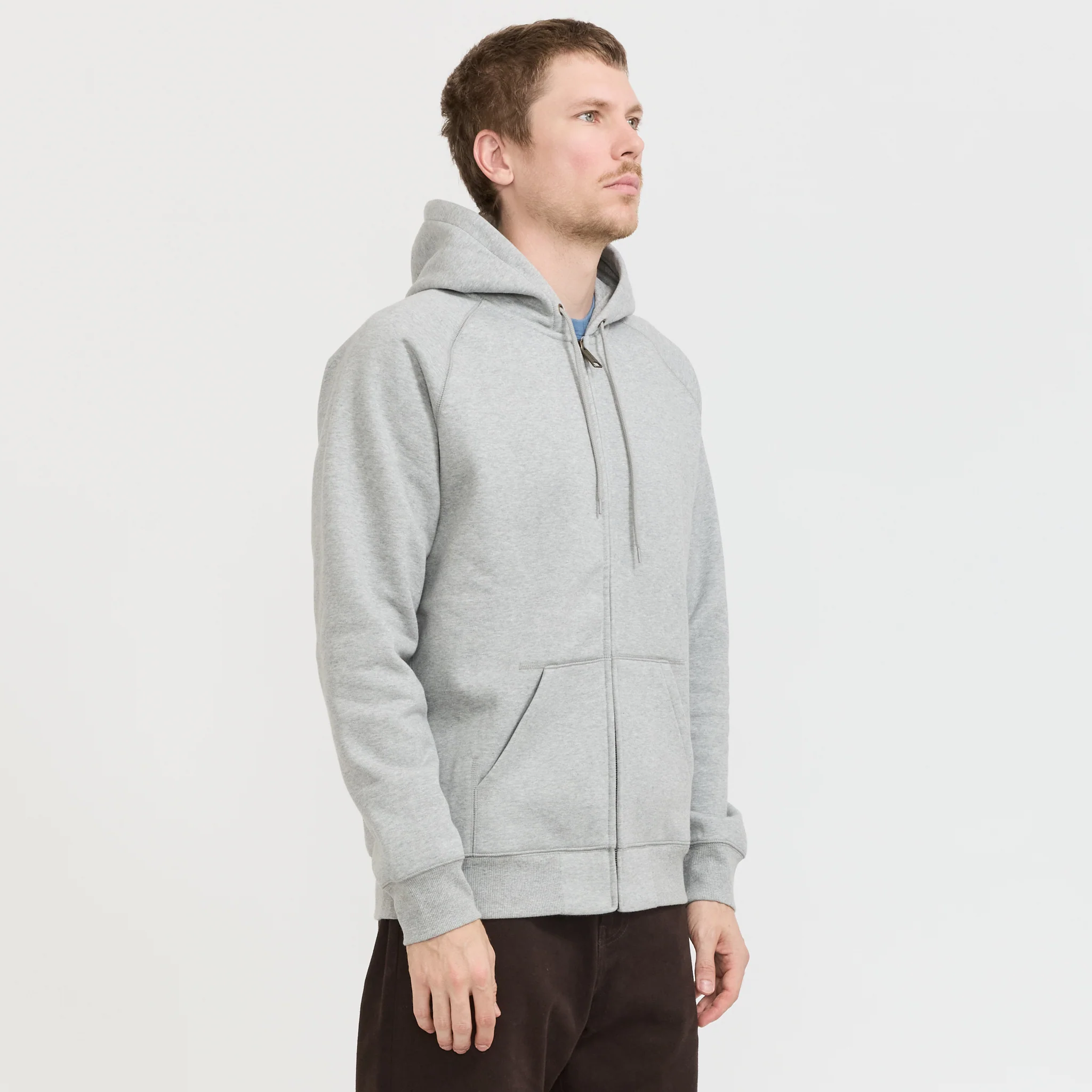 Hooded Chase Jacket Grey Heather/Gold - Image 3