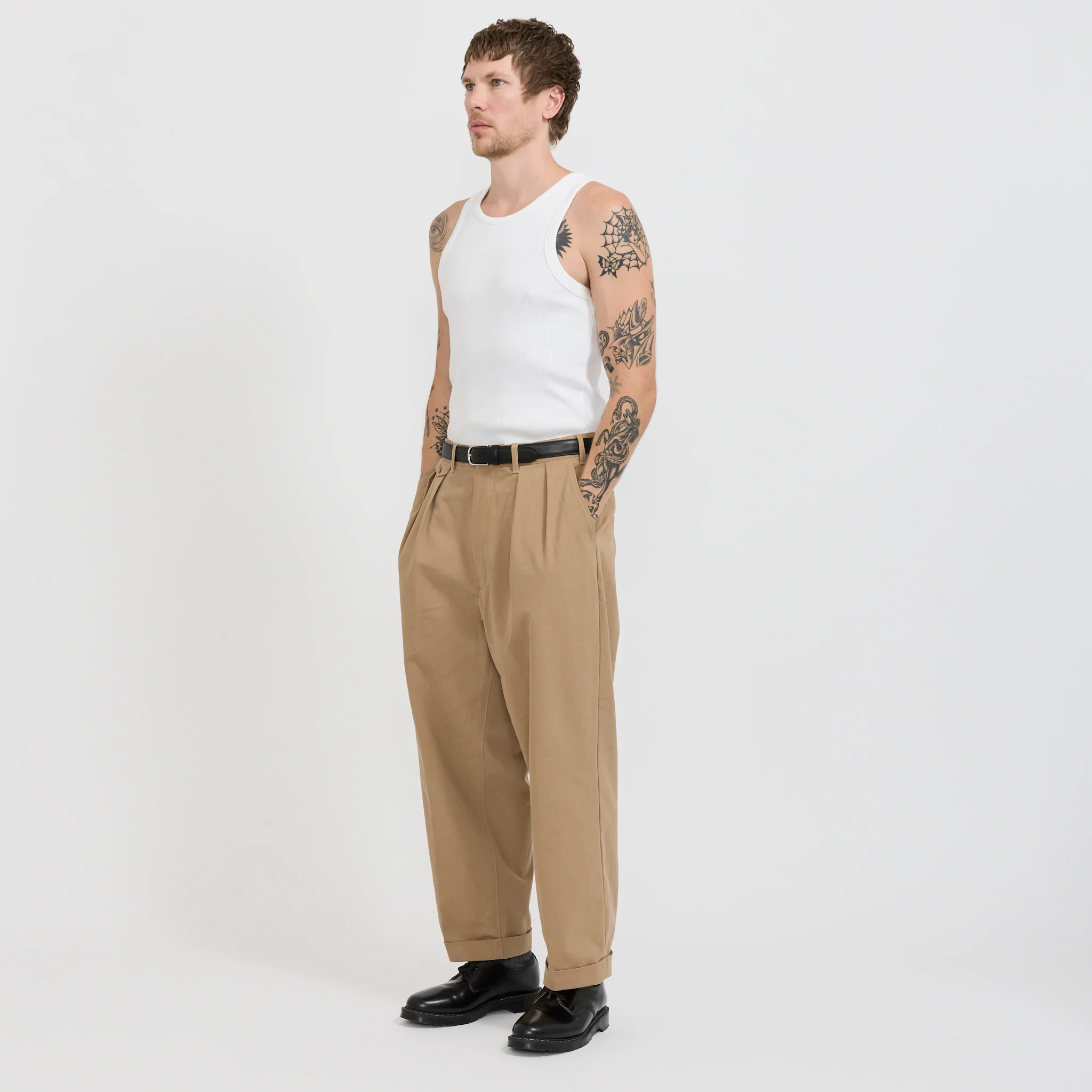 Iconic Ribbed Cotton Tank Top White - Image 2