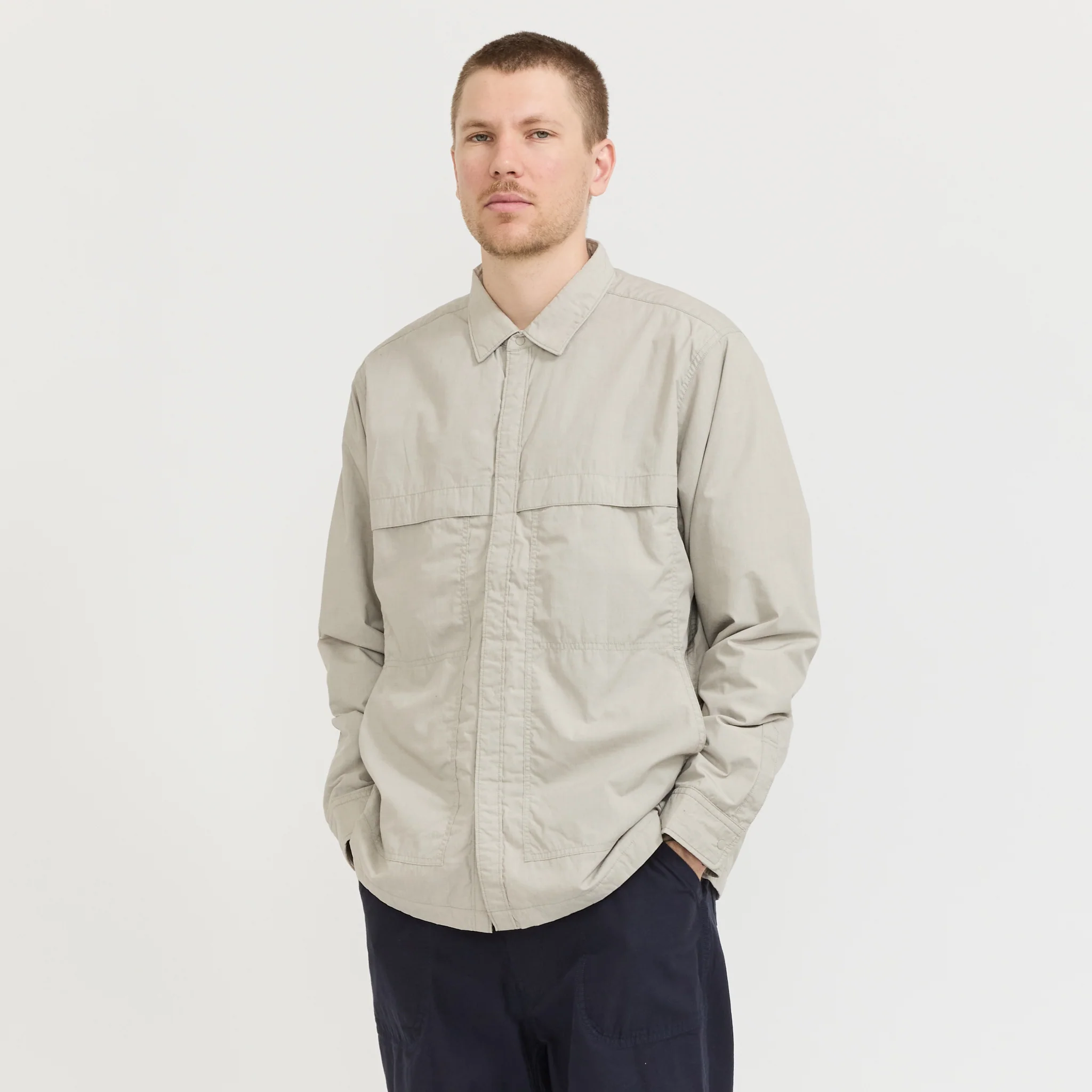 Insulation Shirt Jacket Beige