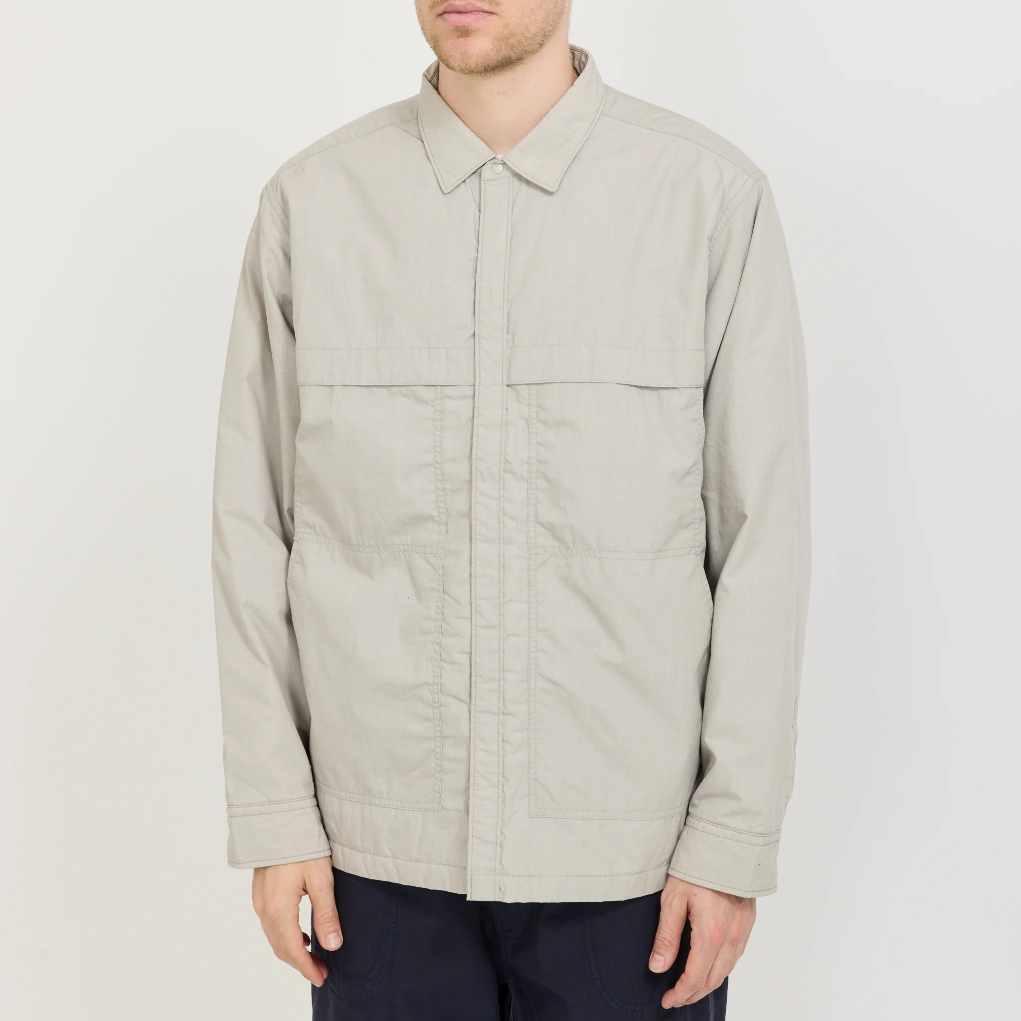 Insulation Shirt Jacket Beige - Image 5