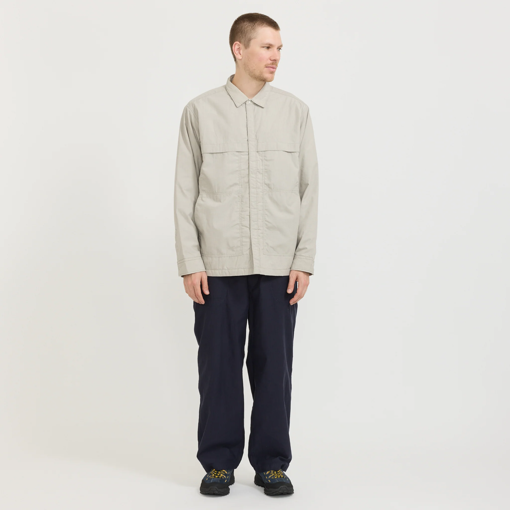 Insulation Shirt Jacket Beige - Image 8