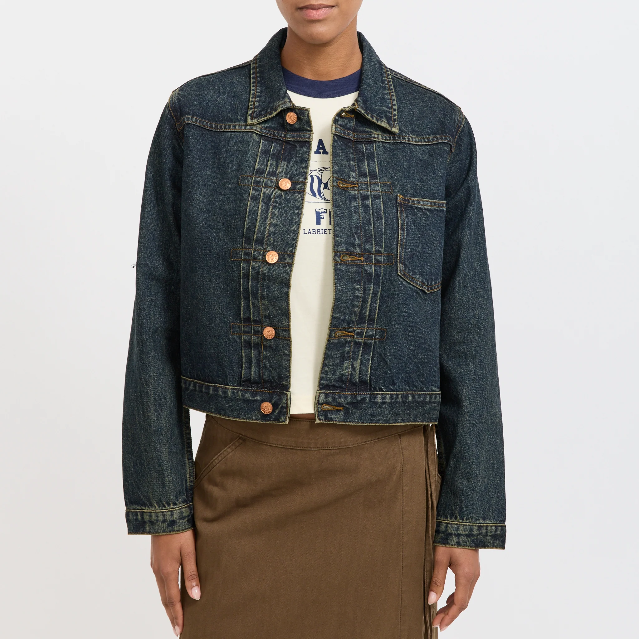 Womens Jasna Jacket Dirty Indigo - Image 6