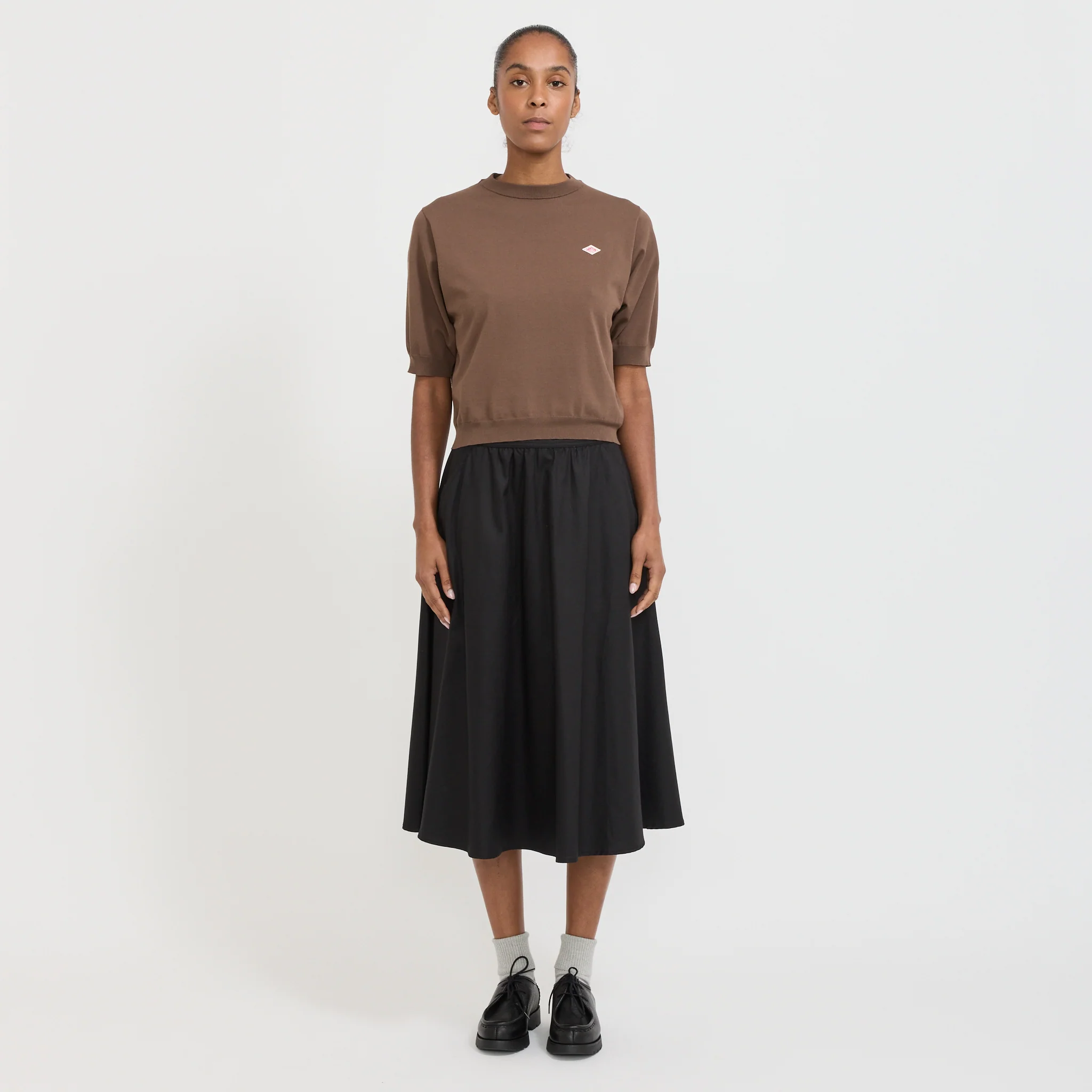 Jeanette Midi Pleated Skirt Black - Image 7