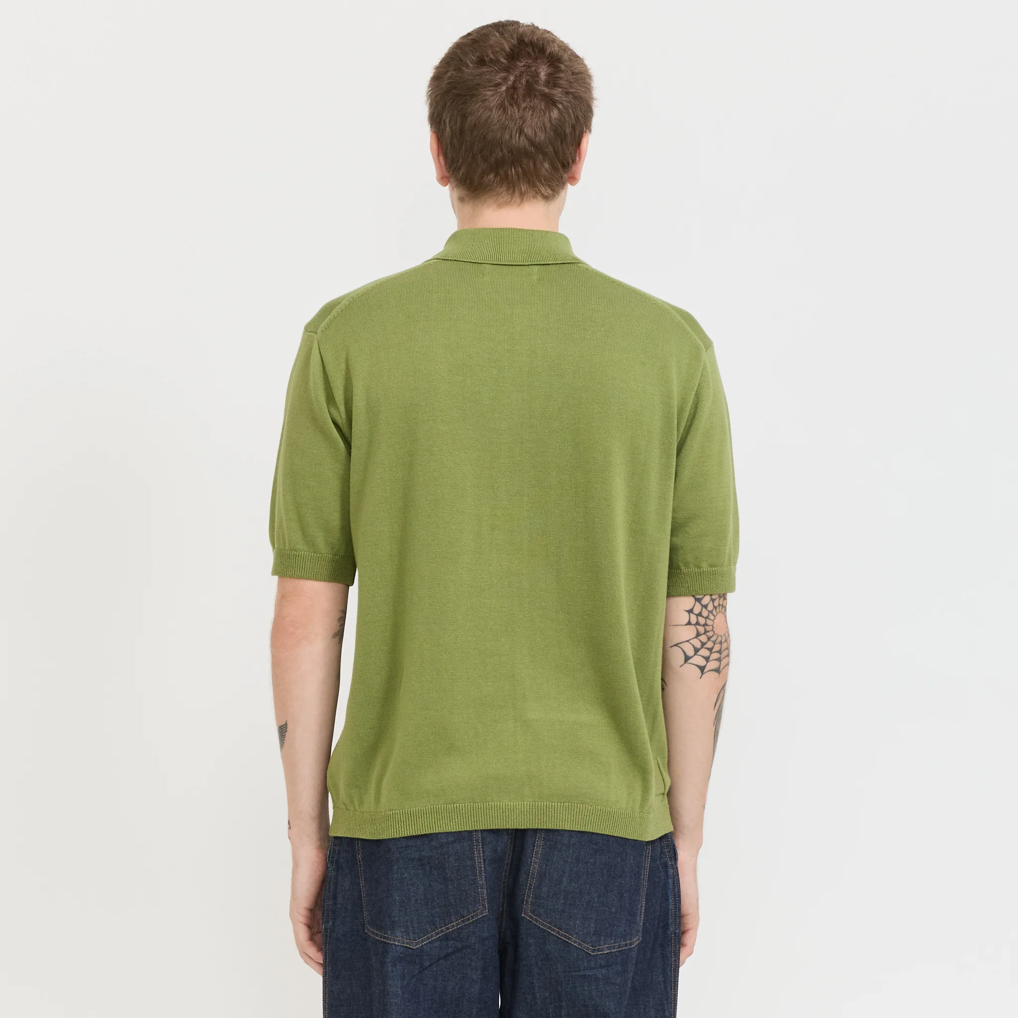 Johnny Knit Shirt Olive - Image 4