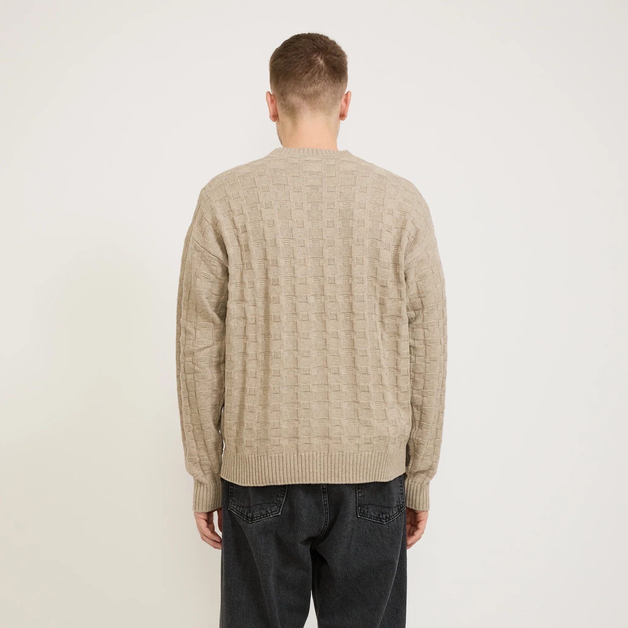 Jonas Cotton/Cashmere Sweater Oatmeal - Image 4