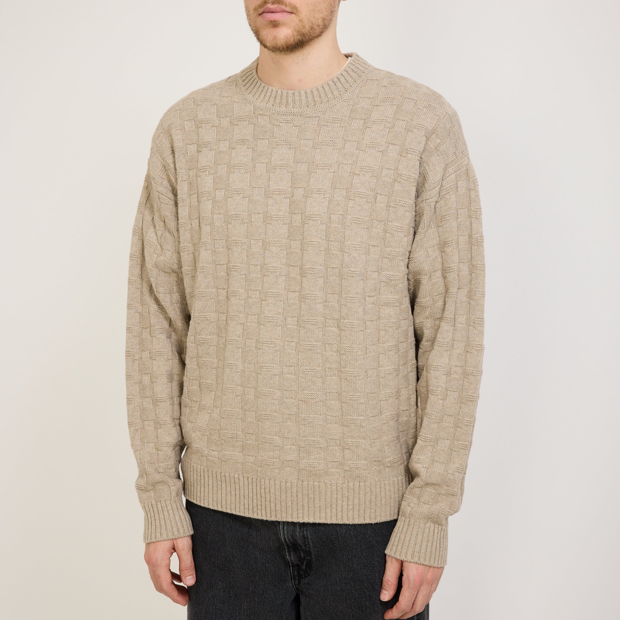 Jonas Cotton/Cashmere Sweater Oatmeal - Image 5