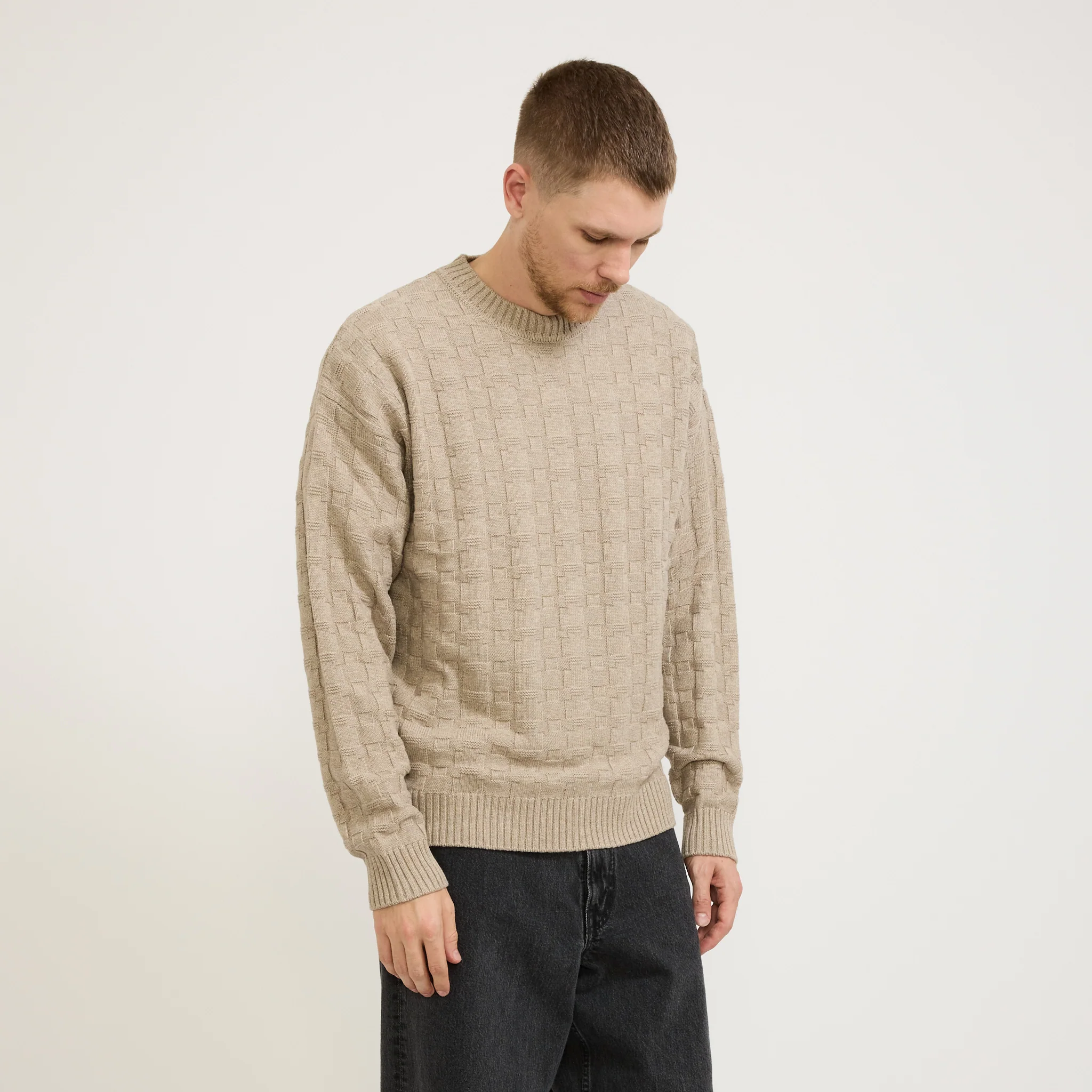 Jonas Cotton/Cashmere Sweater Oatmeal - Image 6