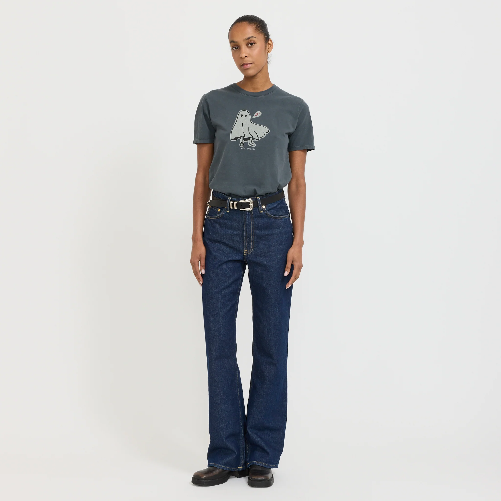 Joni Pale Ghost T-Shirt Antracite - Image 2