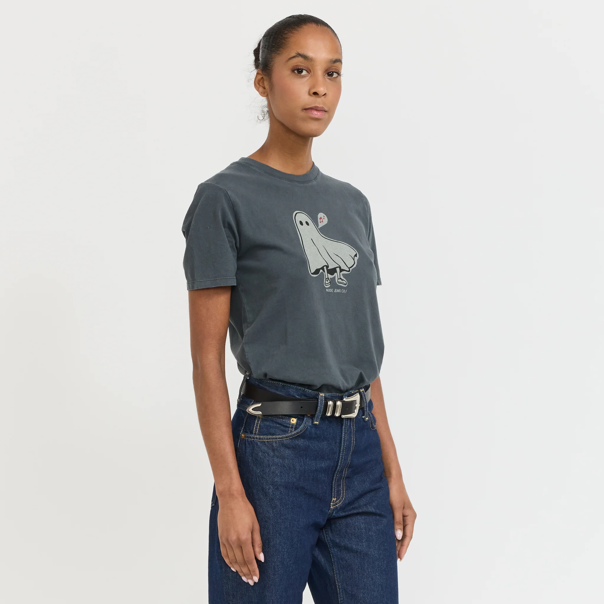 Joni Pale Ghost T-Shirt Antracite - Image 3