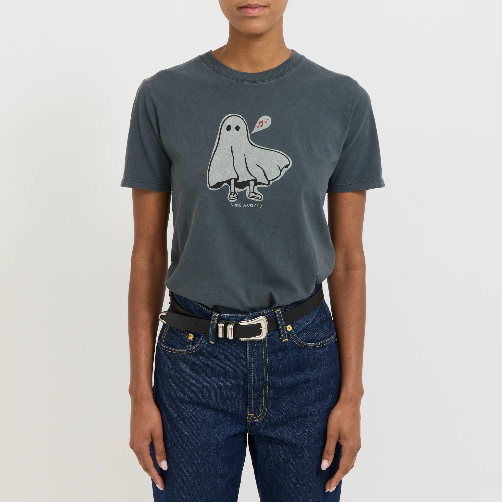 Joni Pale Ghost T-Shirt Antracite - Image 5