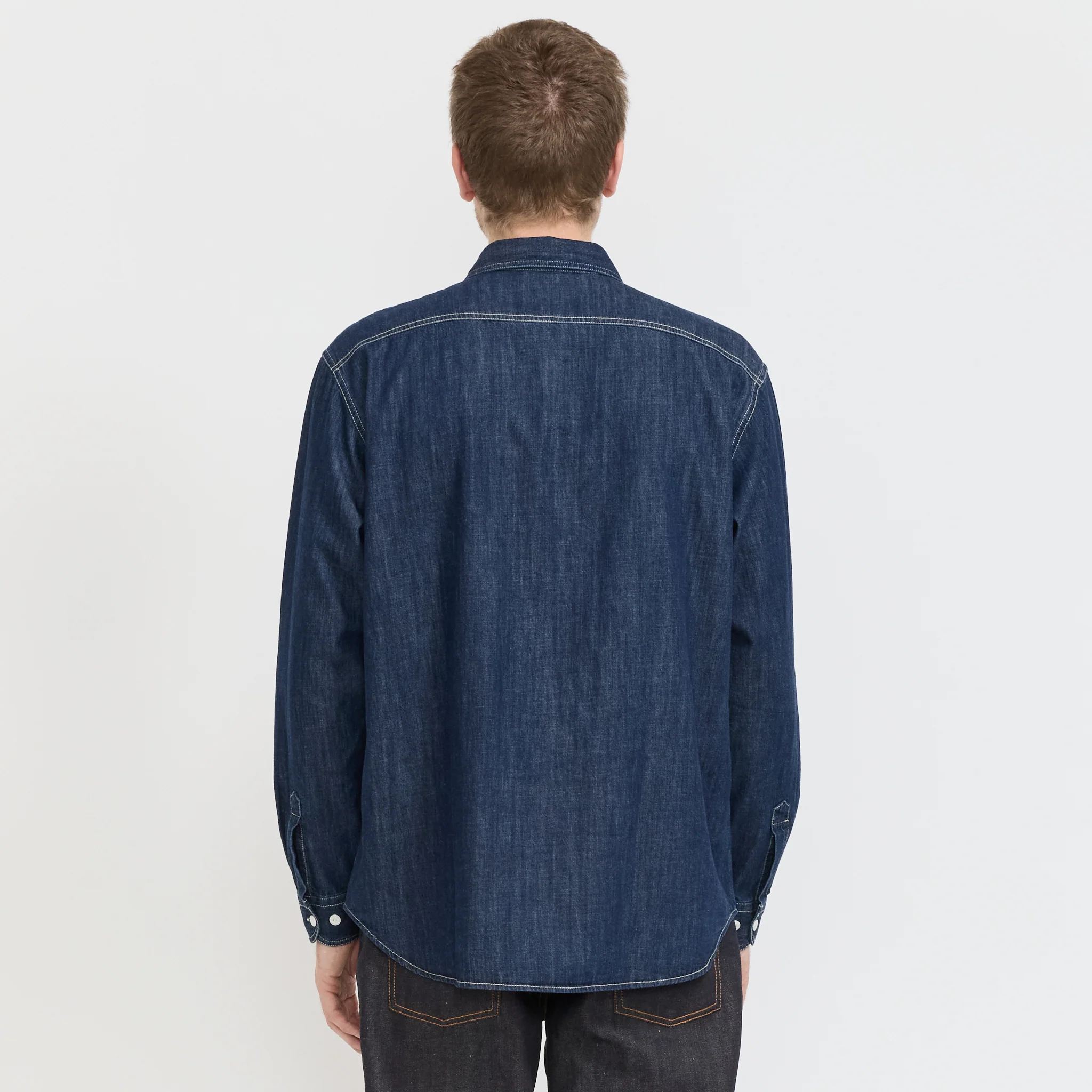 Julian Denim Shirt Rinsed Blue - Image 4