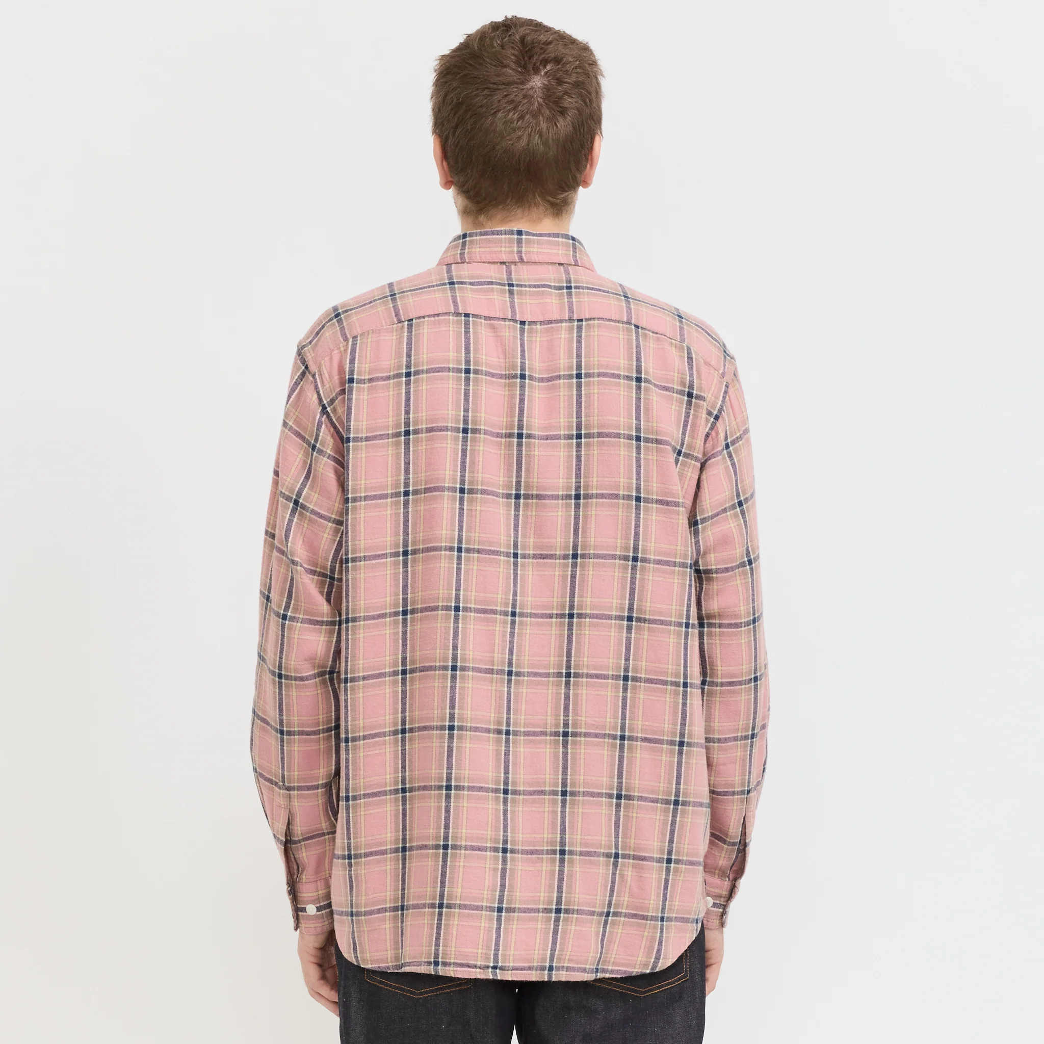 Julian Worker Shirt Checked Pink - Image 4