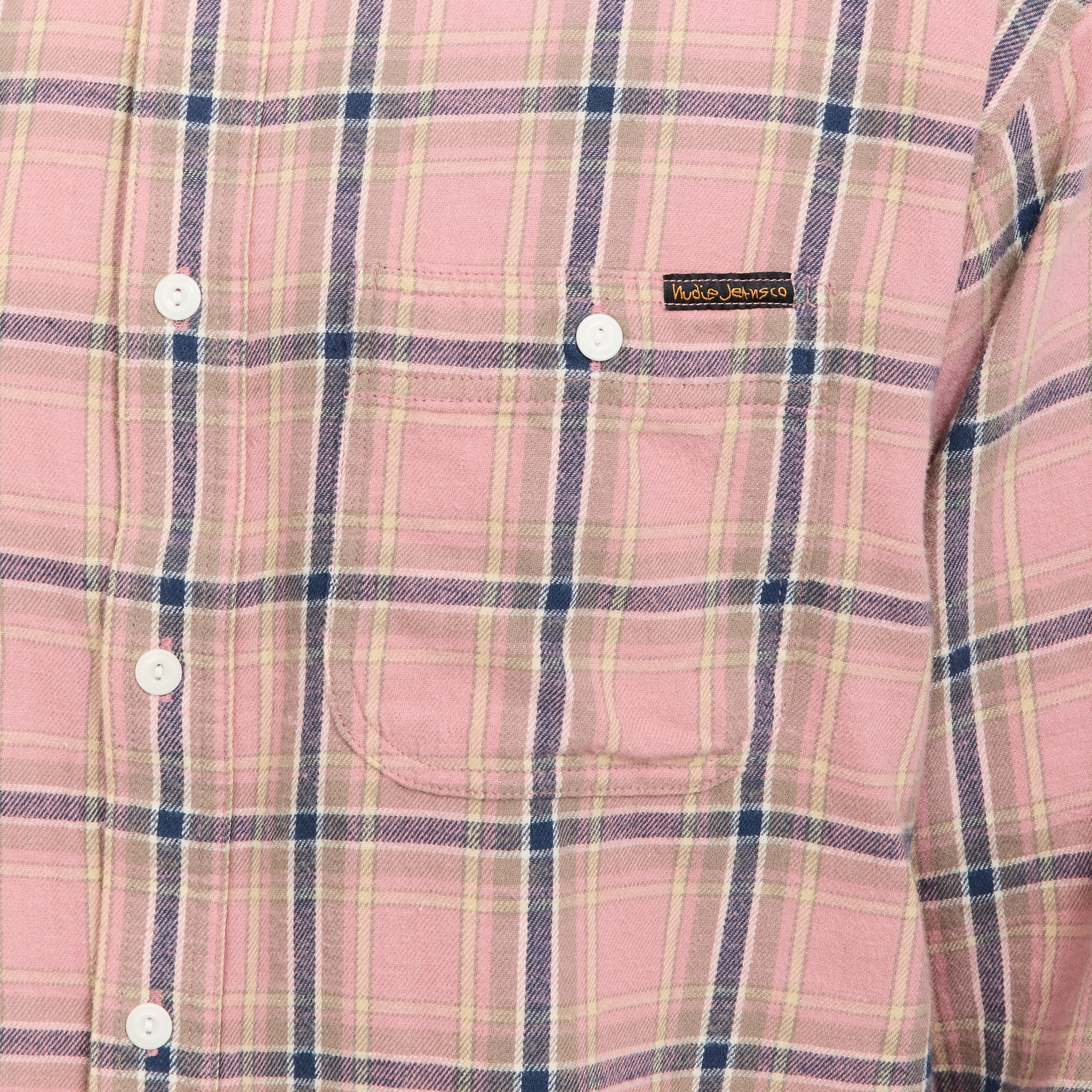 Julian Worker Shirt Checked Pink - Image 6