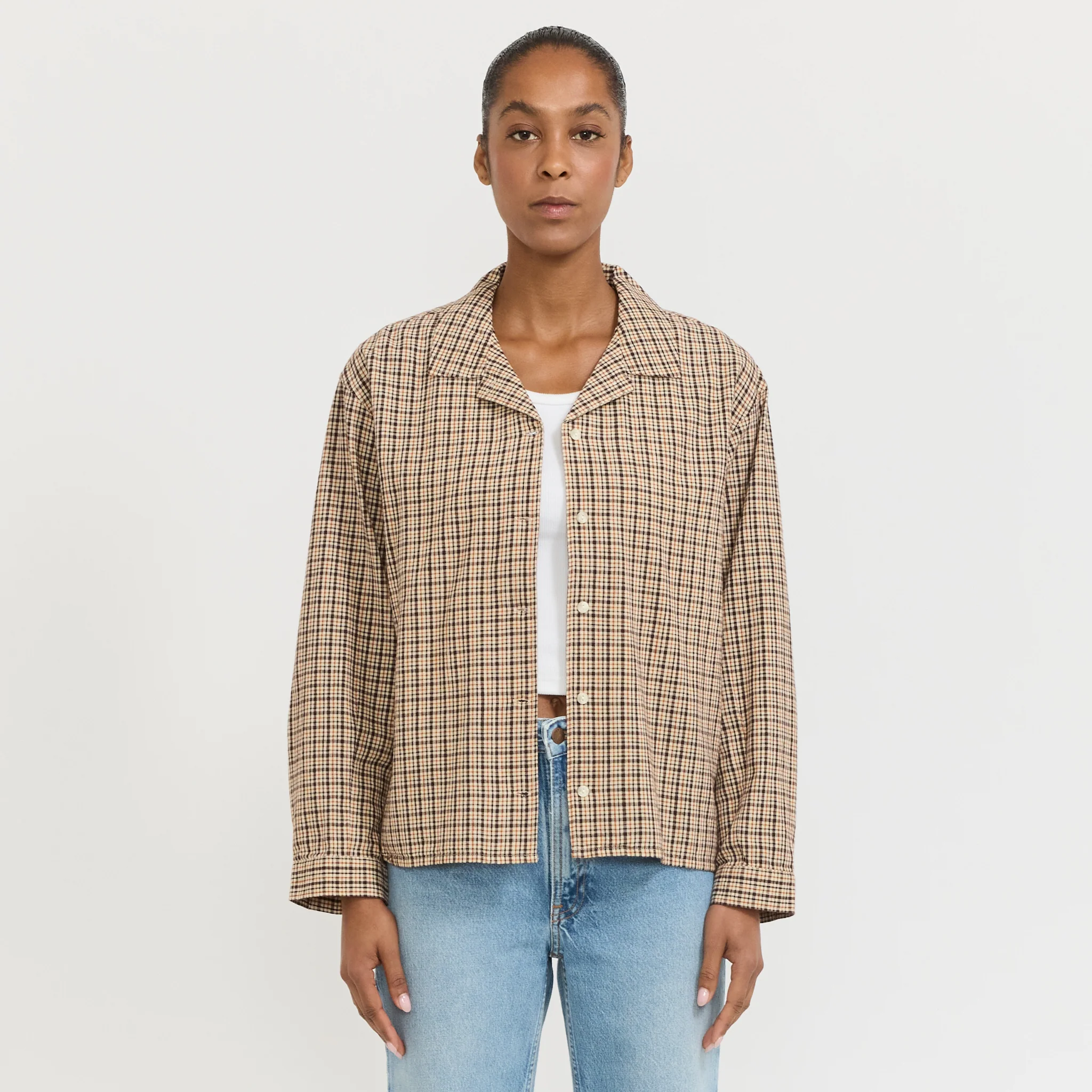 Juni Checkered Shirt Brown