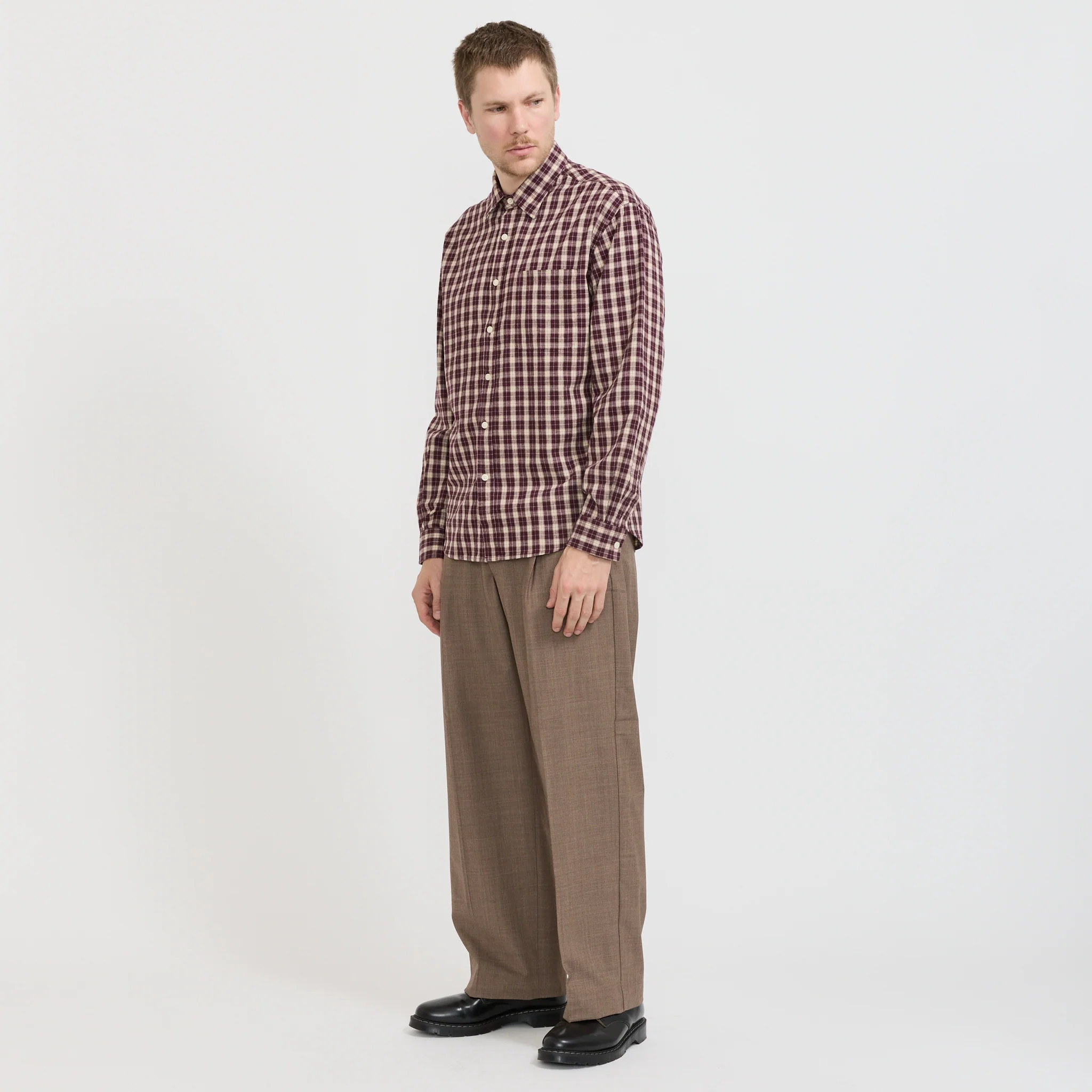 Kay Relaxed Fit Trouser Khaki Melange - Image 2