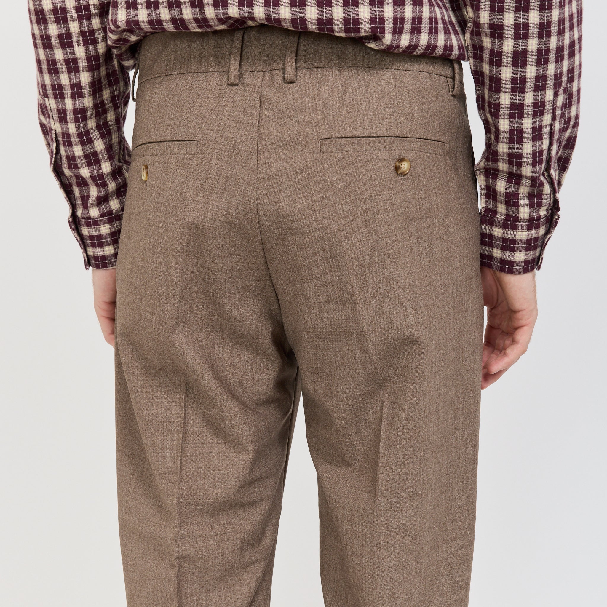 Kay Relaxed Fit Trouser Khaki Melange - Image 6