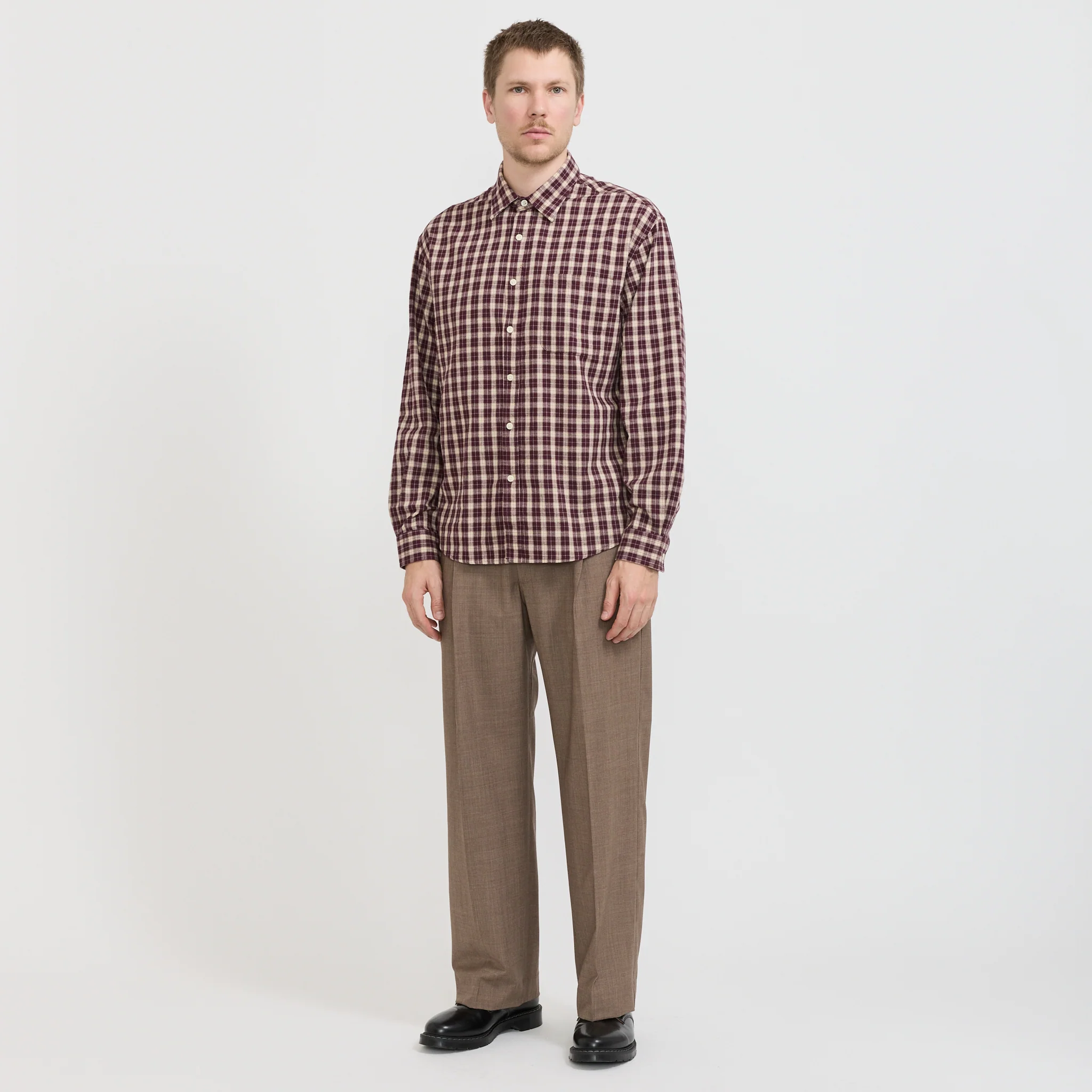 Kay Relaxed Fit Trouser Khaki Melange - Image 7