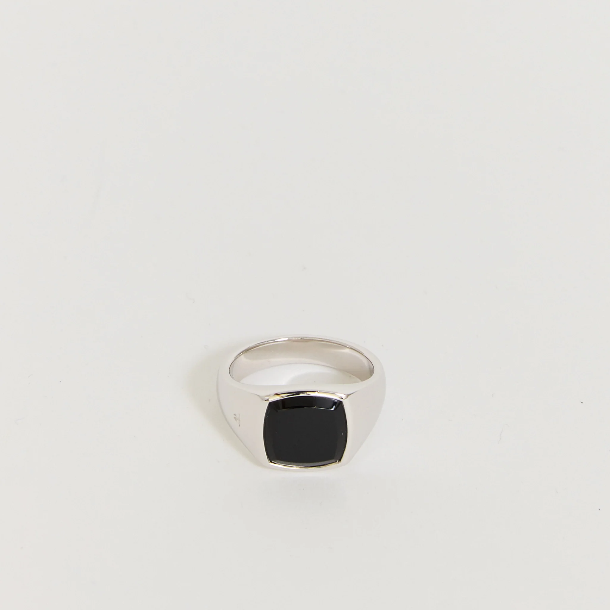 Kay Ring Polished Onyx Silver