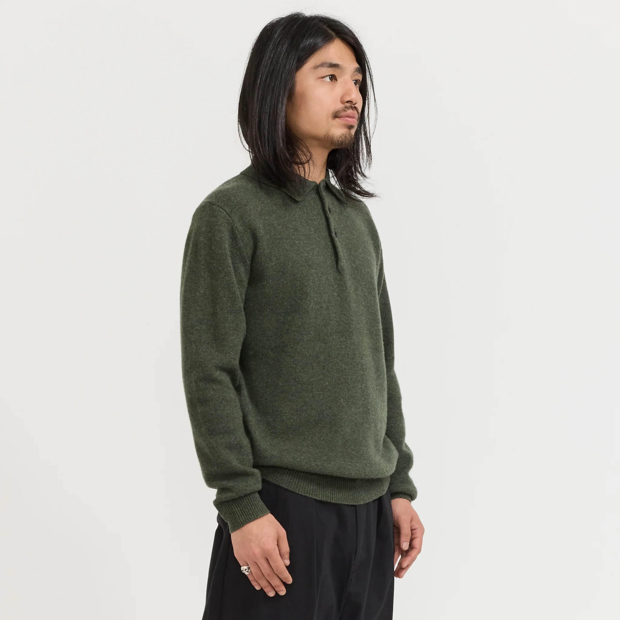 Knit Polo 9G Green - Image 3